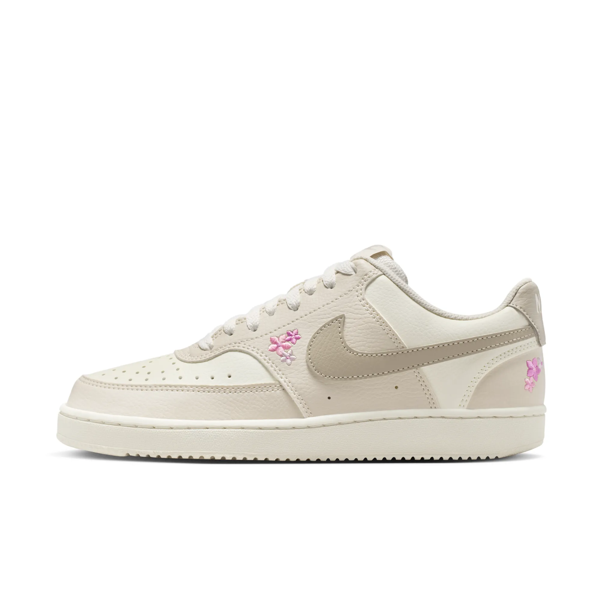 Nike Court Vision Low SE 'Stitched Floral' Women's Shoes - Sail