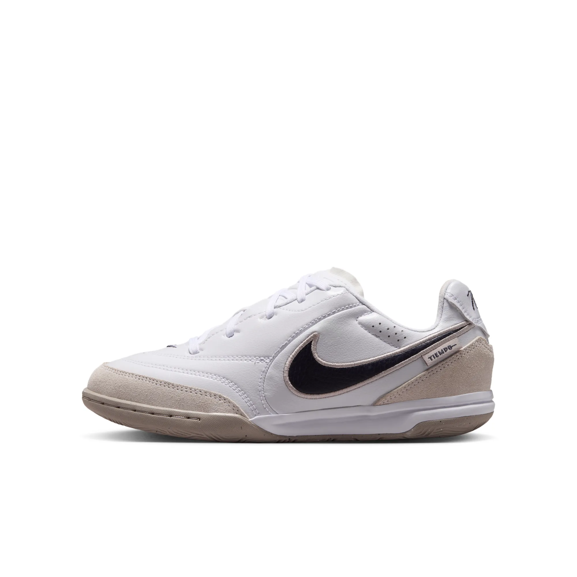 Nike Jr. Tiempo Streetgato Indoor/Court Low-Top Football Shoes - White