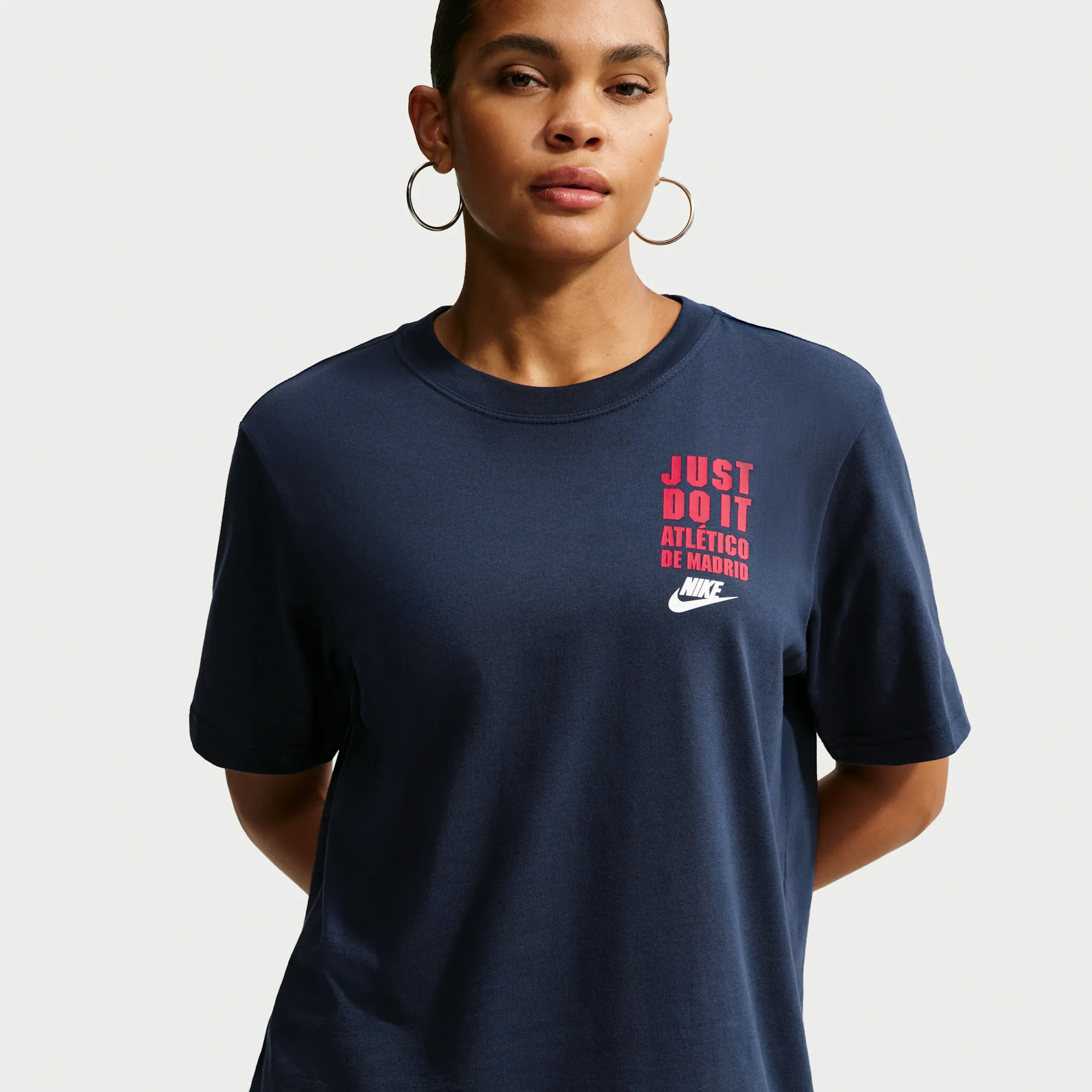 Atlético Madrid Women's Nike Football T-Shirt - Obsidian