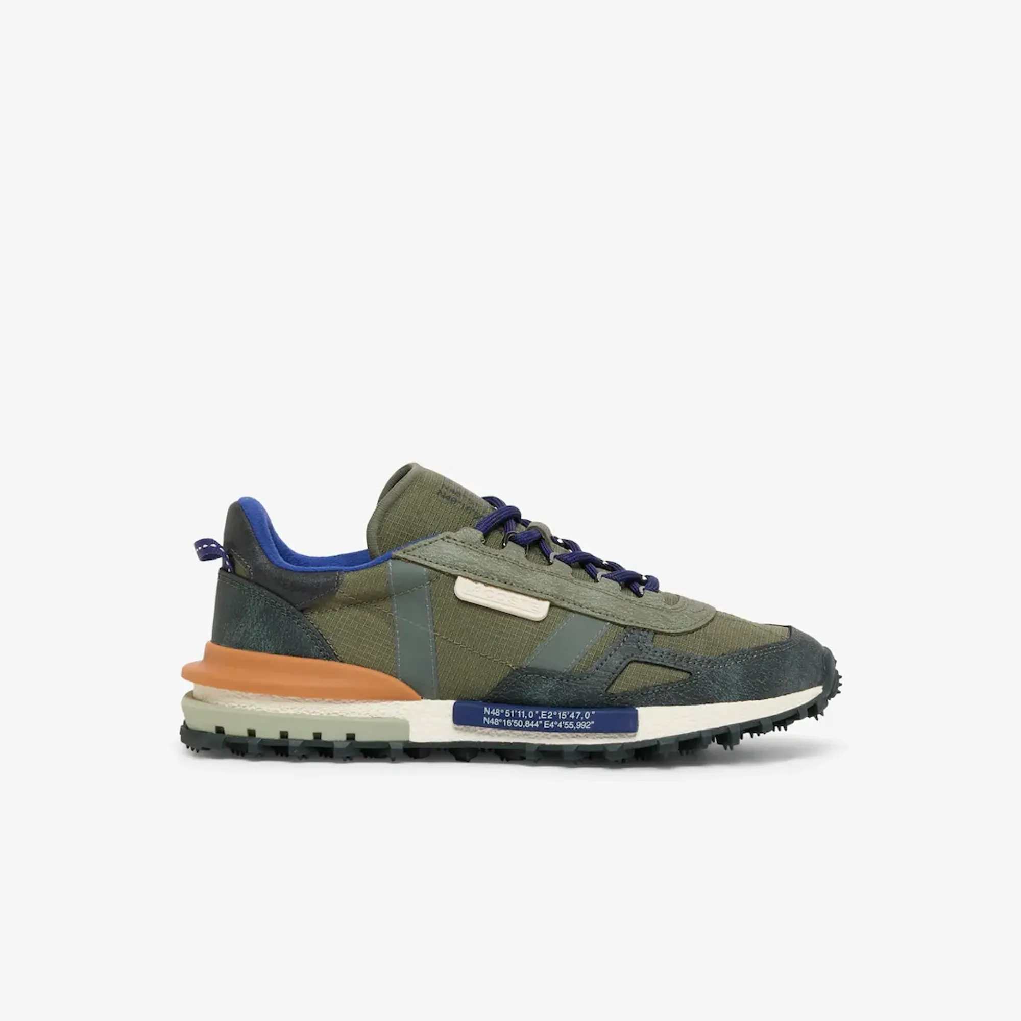 Lacoste Men's Elite Active Sneakers - Khaki / Dark Green