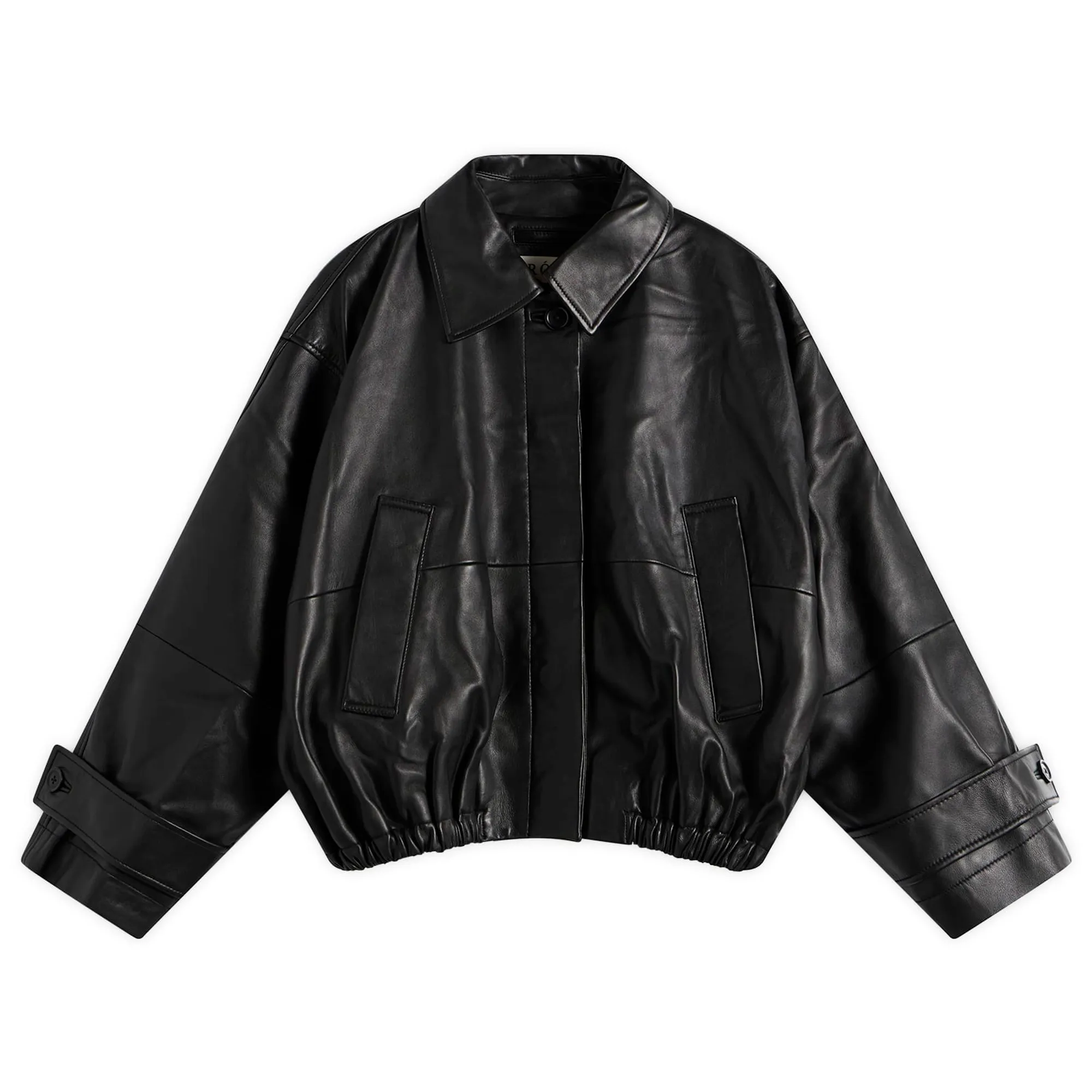 Róhe Women's Leather Blouson Jacket Black
