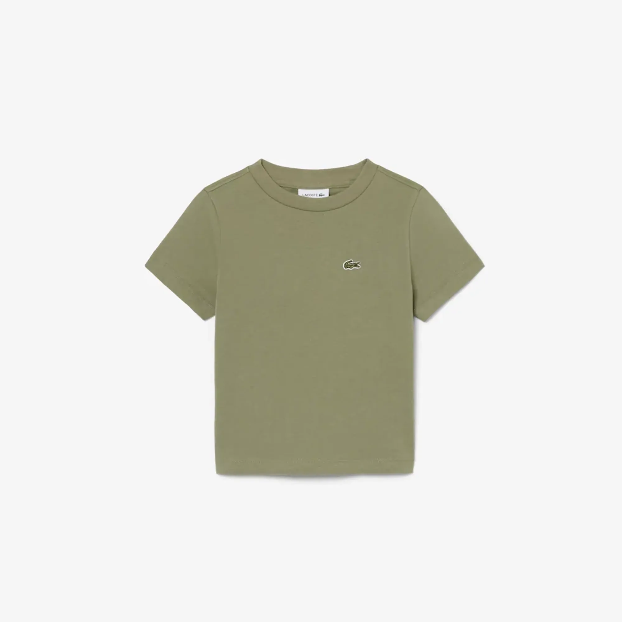 Lacoste Unisex Cotton Crew Neck T-shirt - Khaki Green