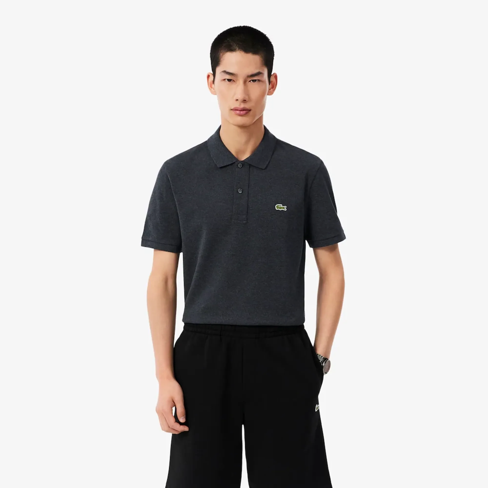 Lacoste Slim Fit L.12.12 Original Polo Shirt - Grey