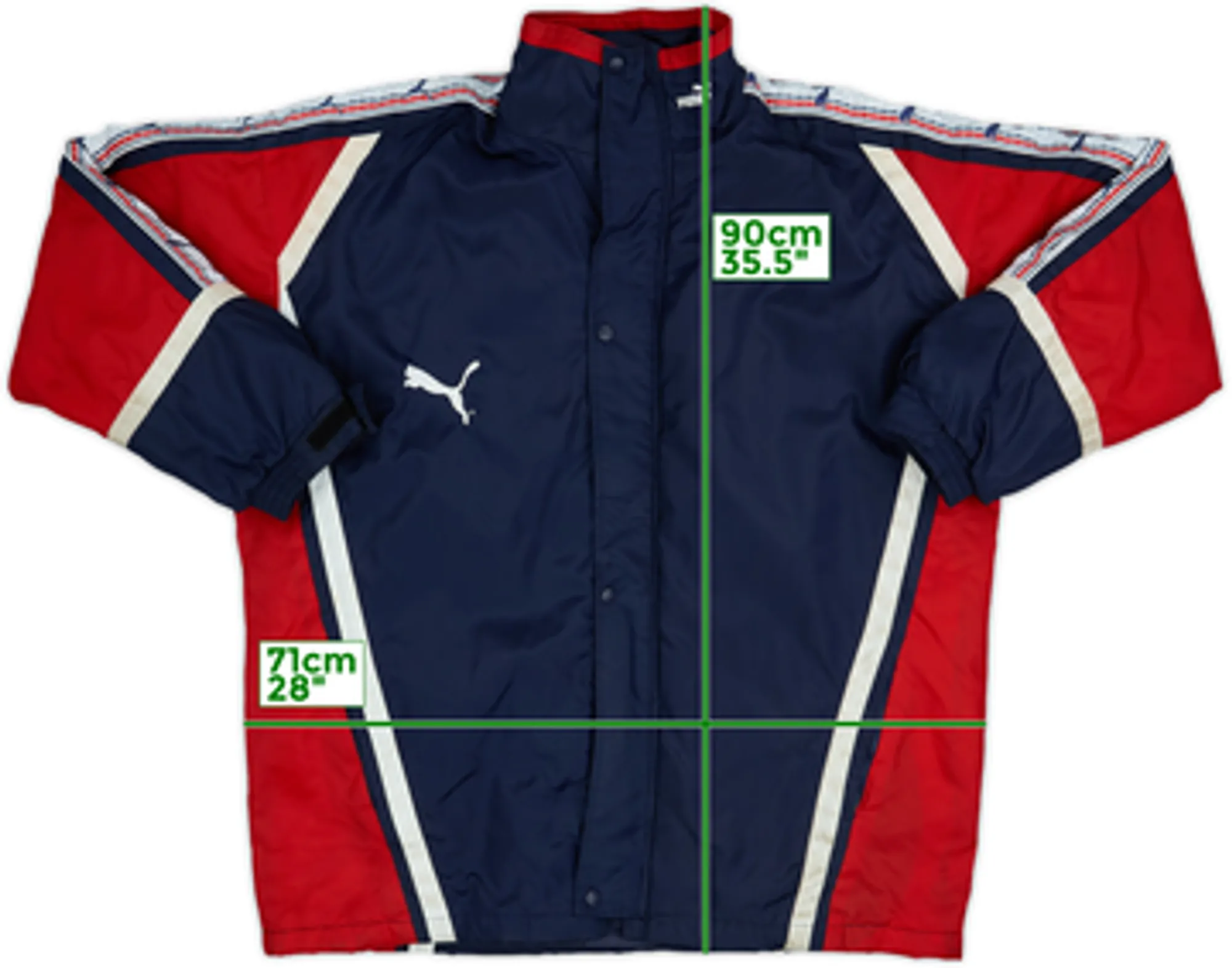 1994-96 Atletico Madrid Puma Padded Bench Coat - 4/10 - (XL)