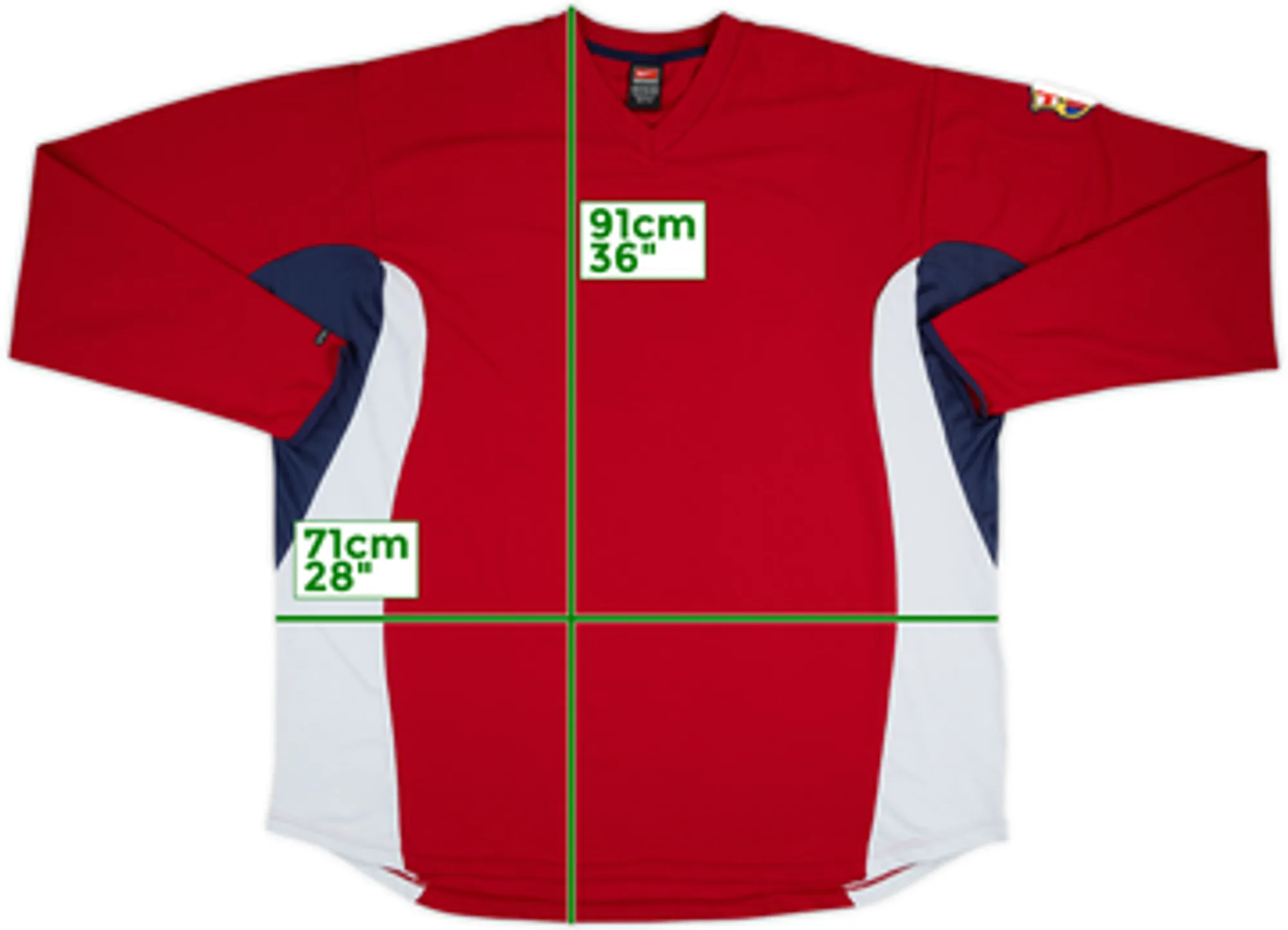 2000-01 Barcelona Nike Training L/S Shirt - 8/10 - (3XL)