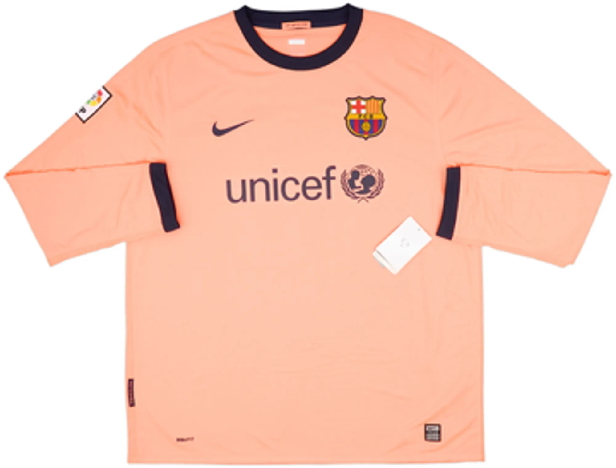 2009-10 Barcelona Away L/S Shirt Messi #10 (XL)