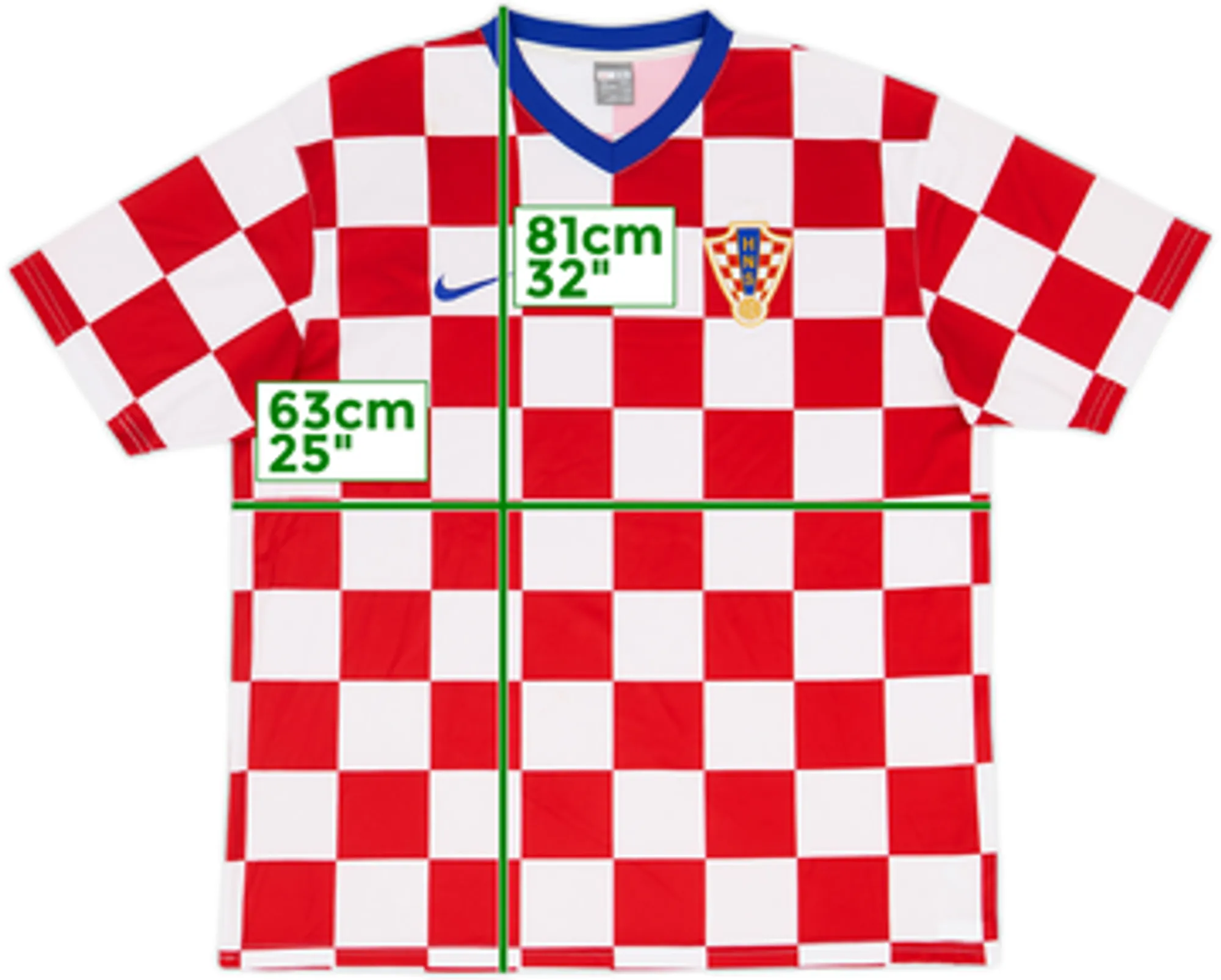 2008-09 Croatia Basic Home Shirt - 7/10 - (XXL)