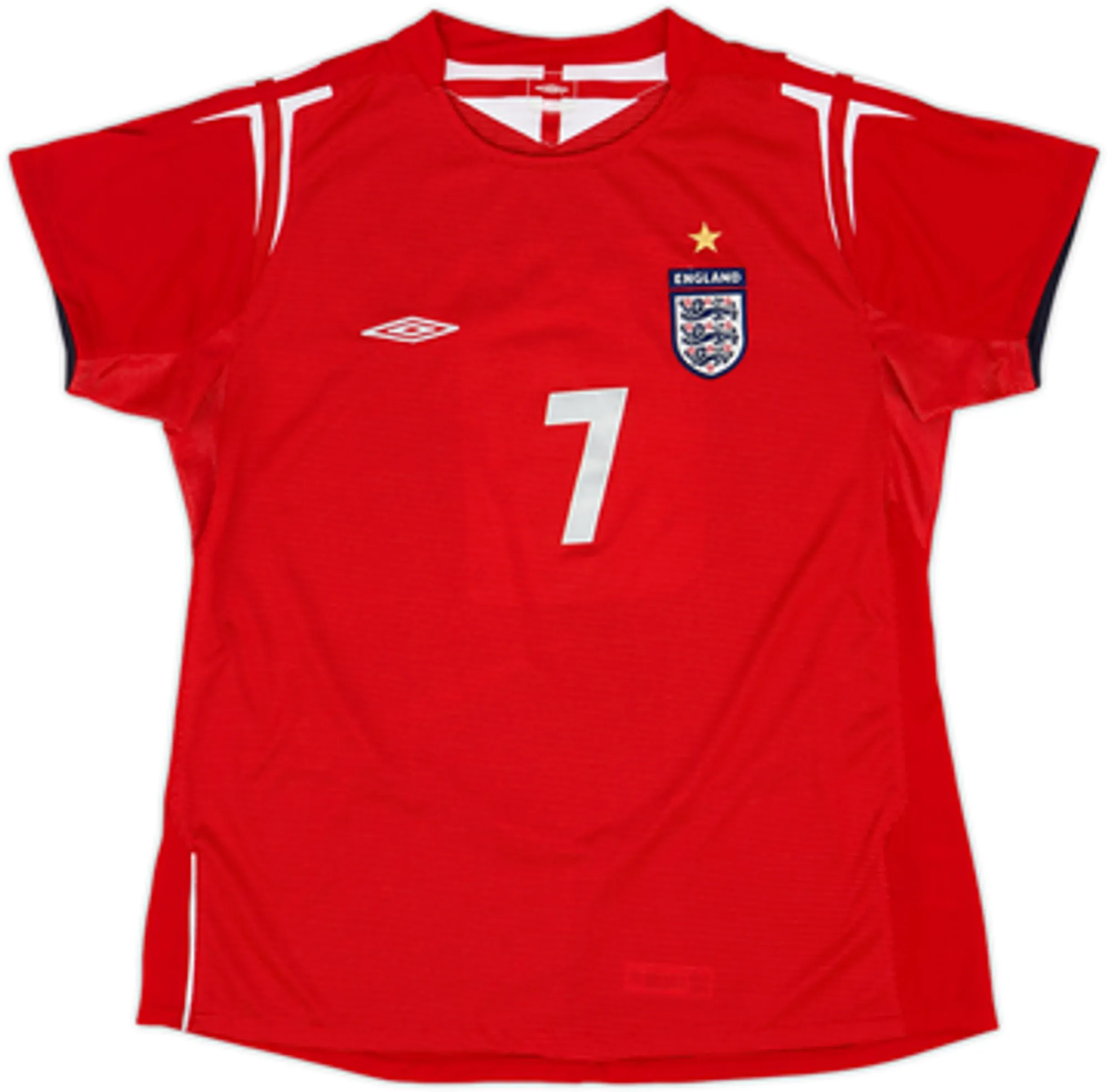 2004-06 England Away Shirt Beckham #7 - 9/10 - (Women's M)