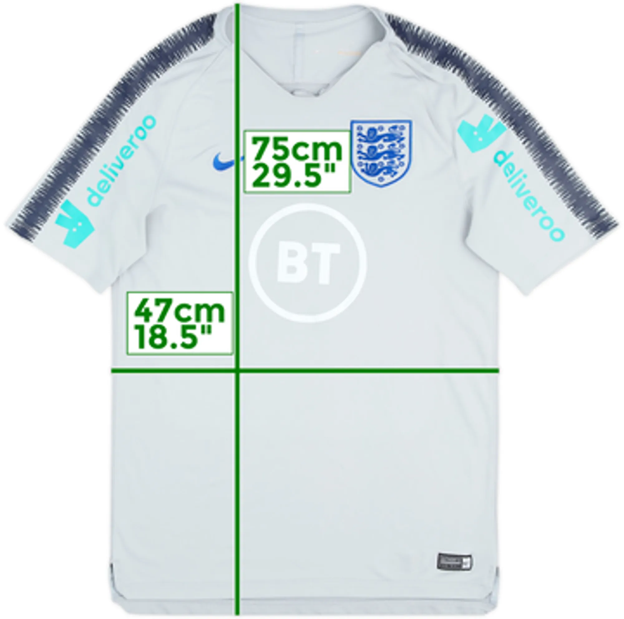 2018-19 England Player Issue Nike Training Shirt - 8/10 - (L)
