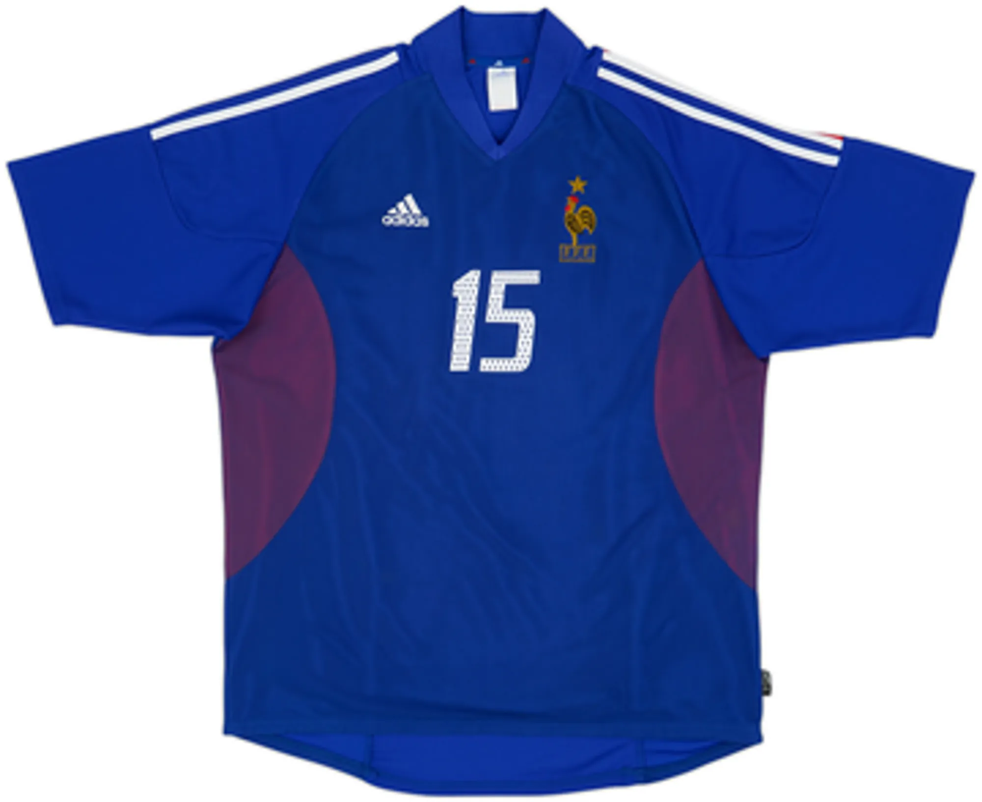 2002-04 France Home Shirt Thuram #15 - 7/10 - (XL)