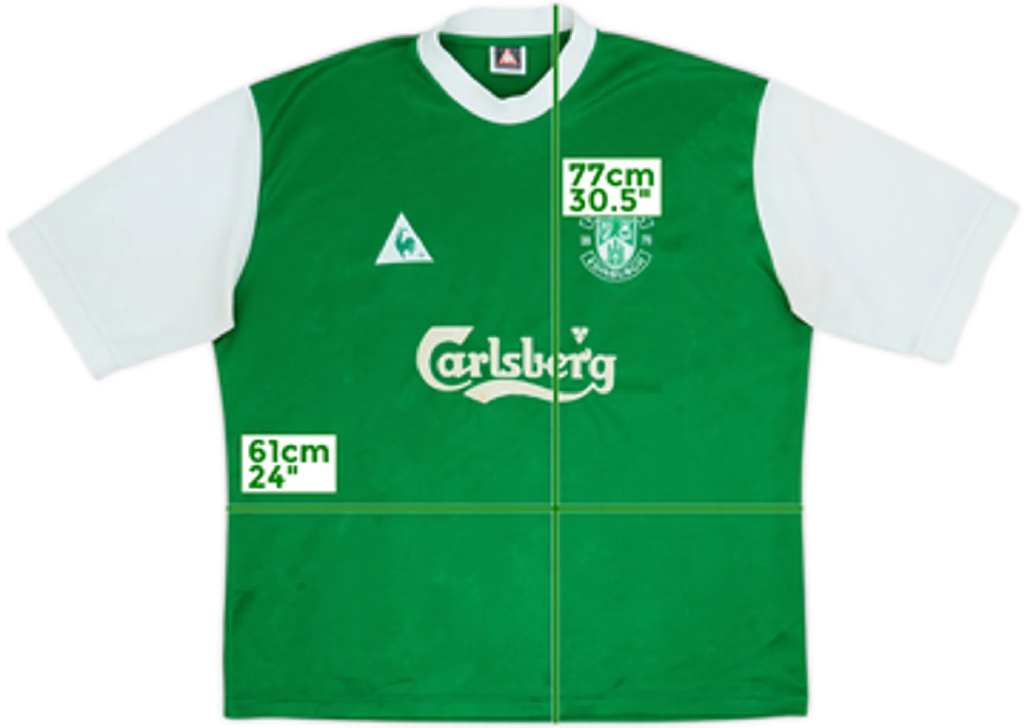 2000-01 Hibernian Home Shirt - 8/10 - (XL)
