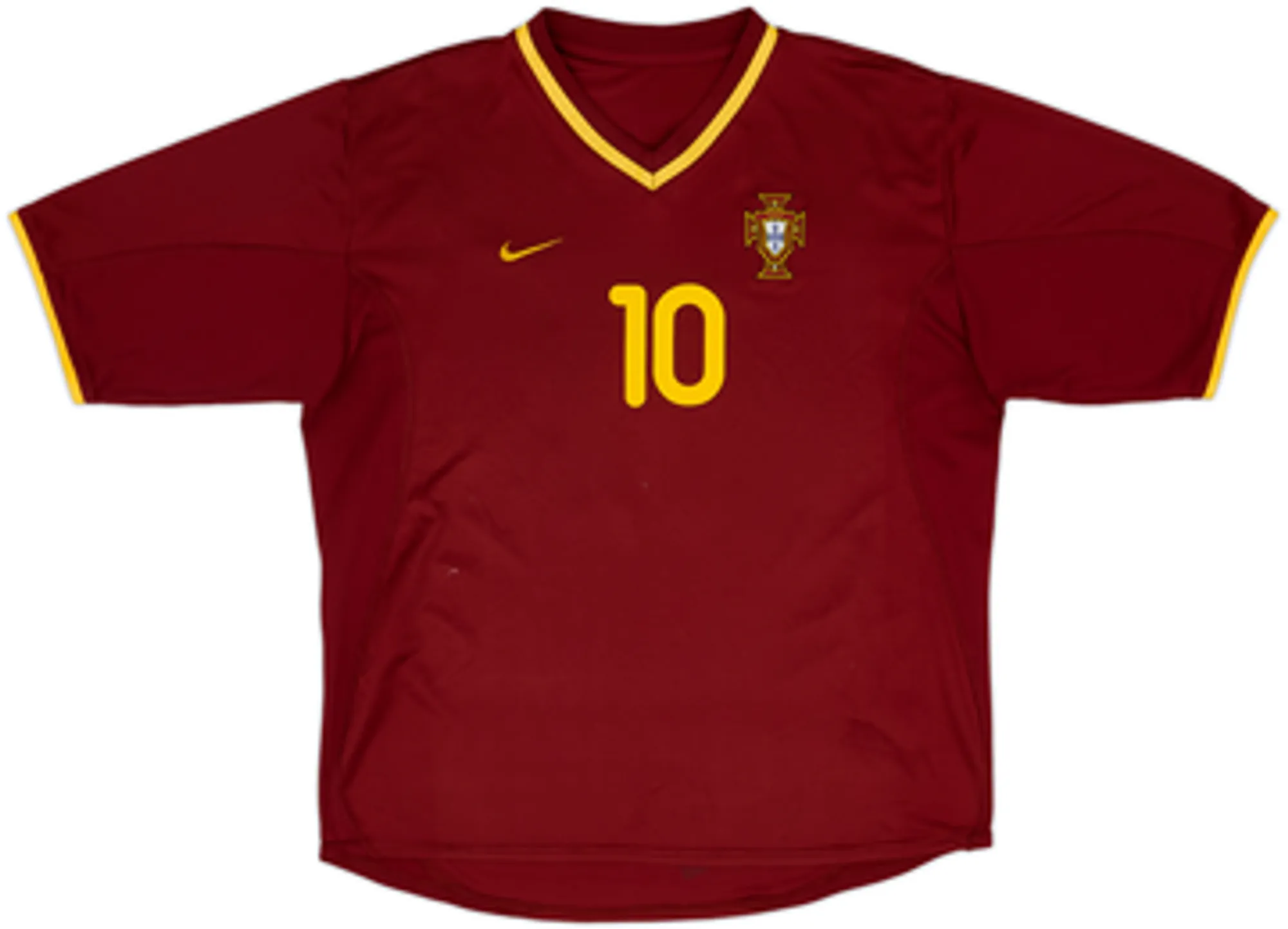 2000-02 Portugal Home Shirt Rui Costa #10 - 6/10 - (L)