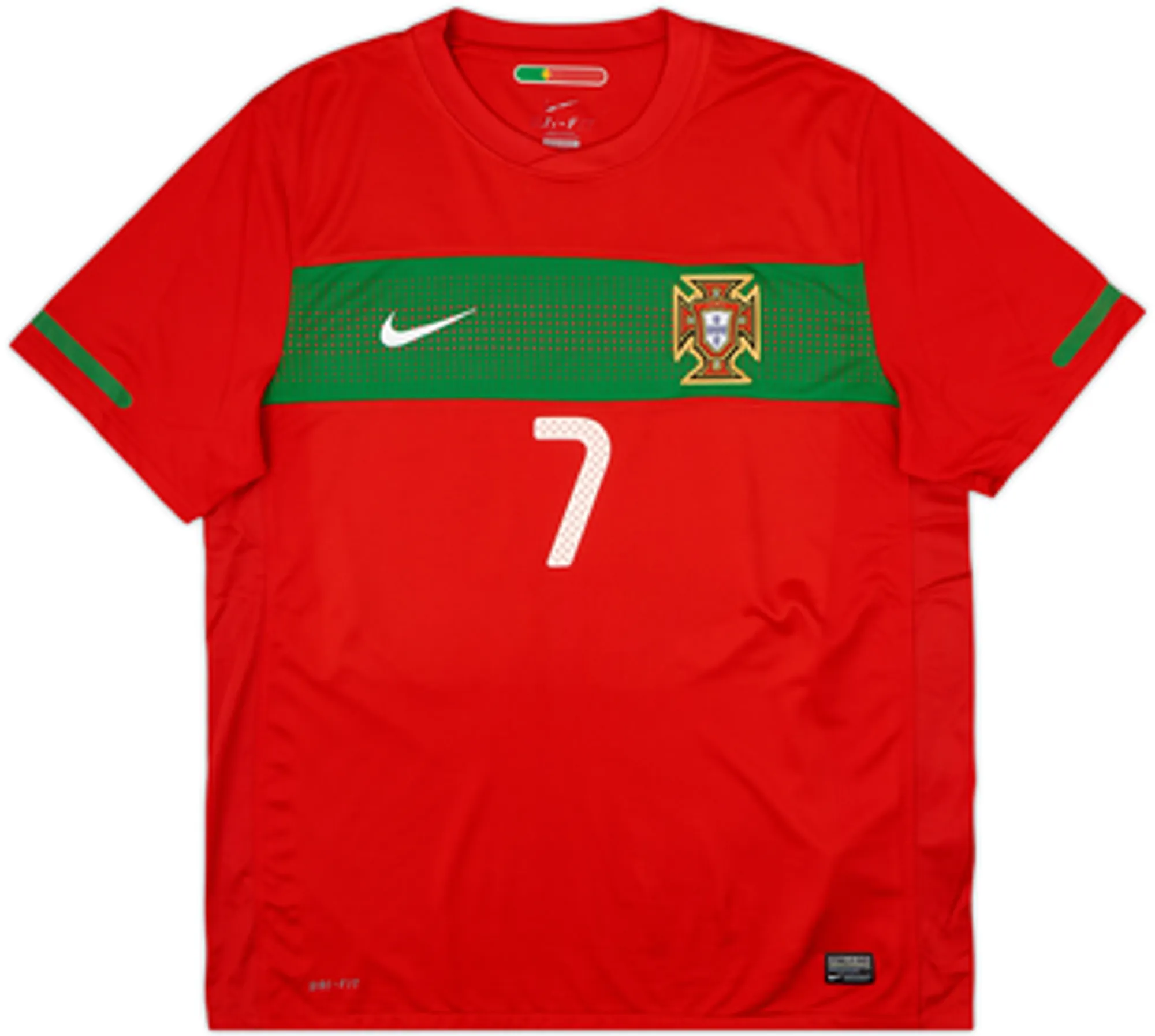 2010-11 Portugal Home Shirt Ronaldo #7 (L)