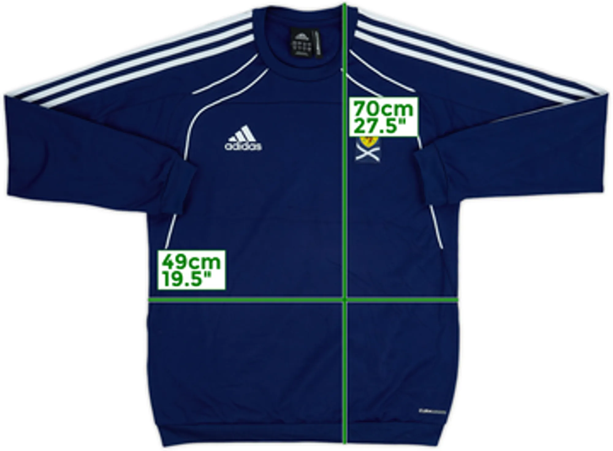 2010-11 Scotland adidas Sweat Top - 8/10 - (S)