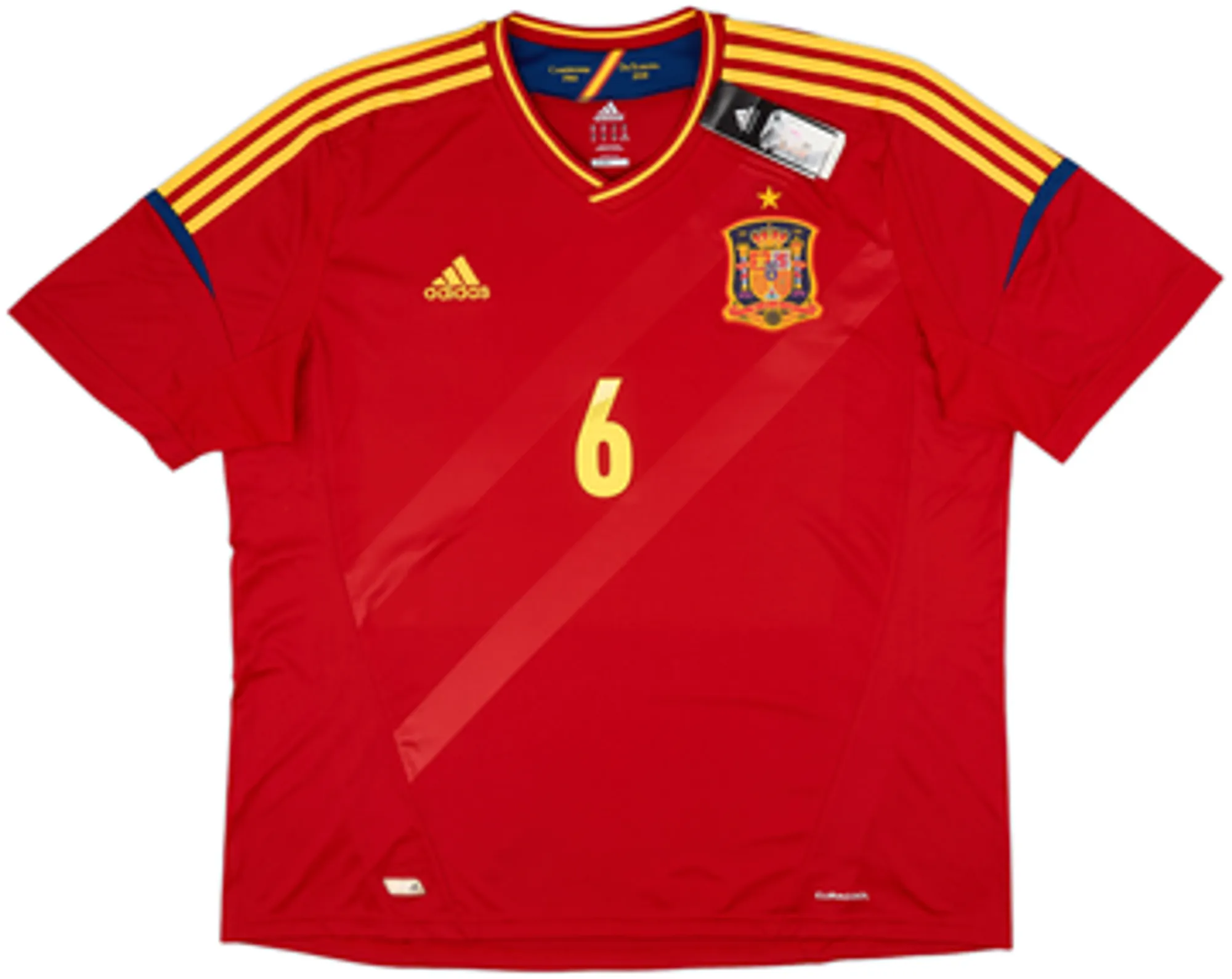 2011-12 Spain Home Shirt A.Iniesta #6 (XXL)