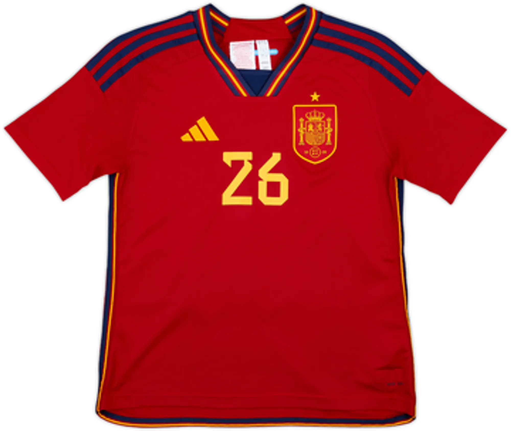 2022-23 Spain Home Shirt Pedri #26 - 6/10 - (L.Boys)