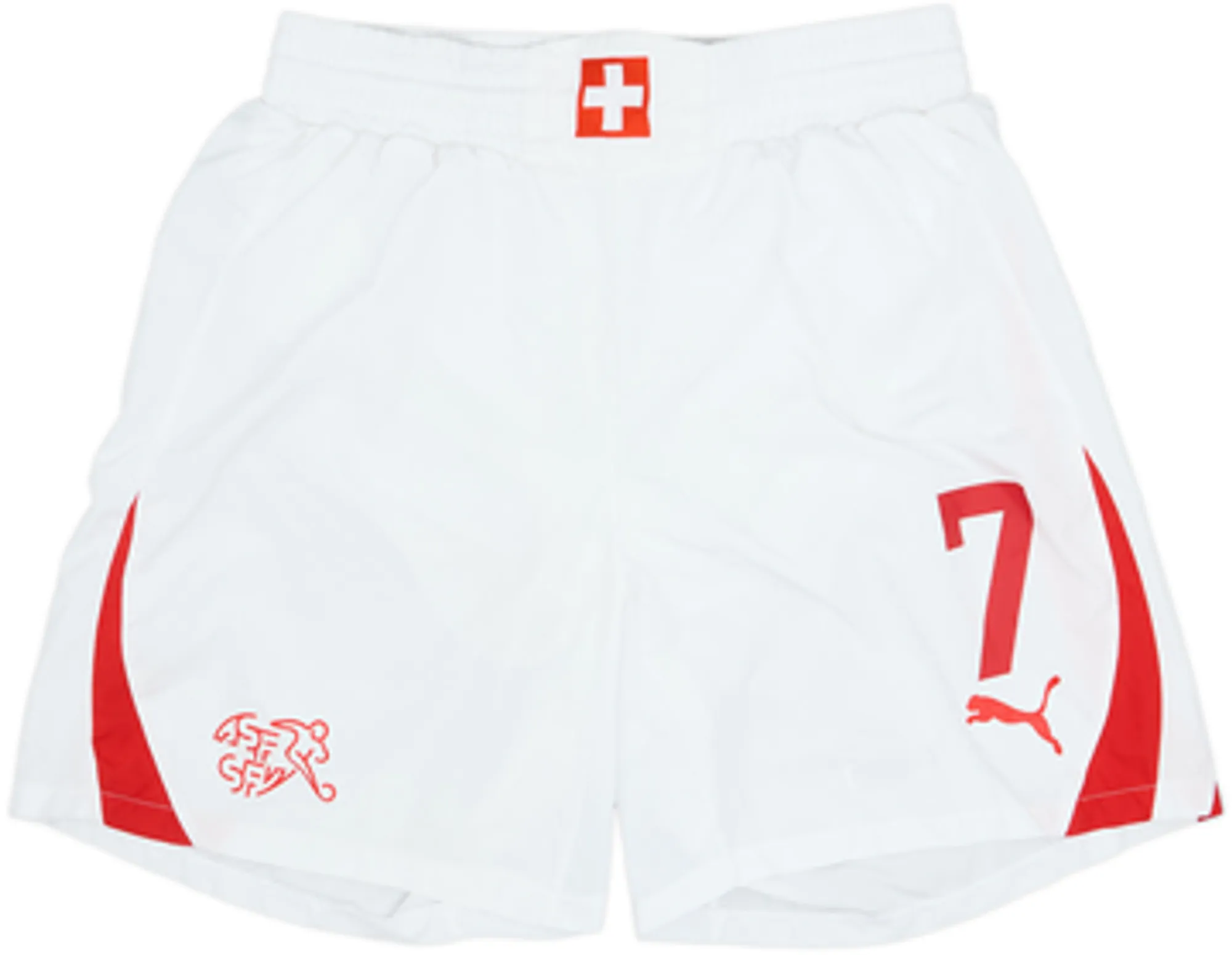 2010-11 Switzerland Home Shorts #7 (Barnetta) - 8/10 - (L)