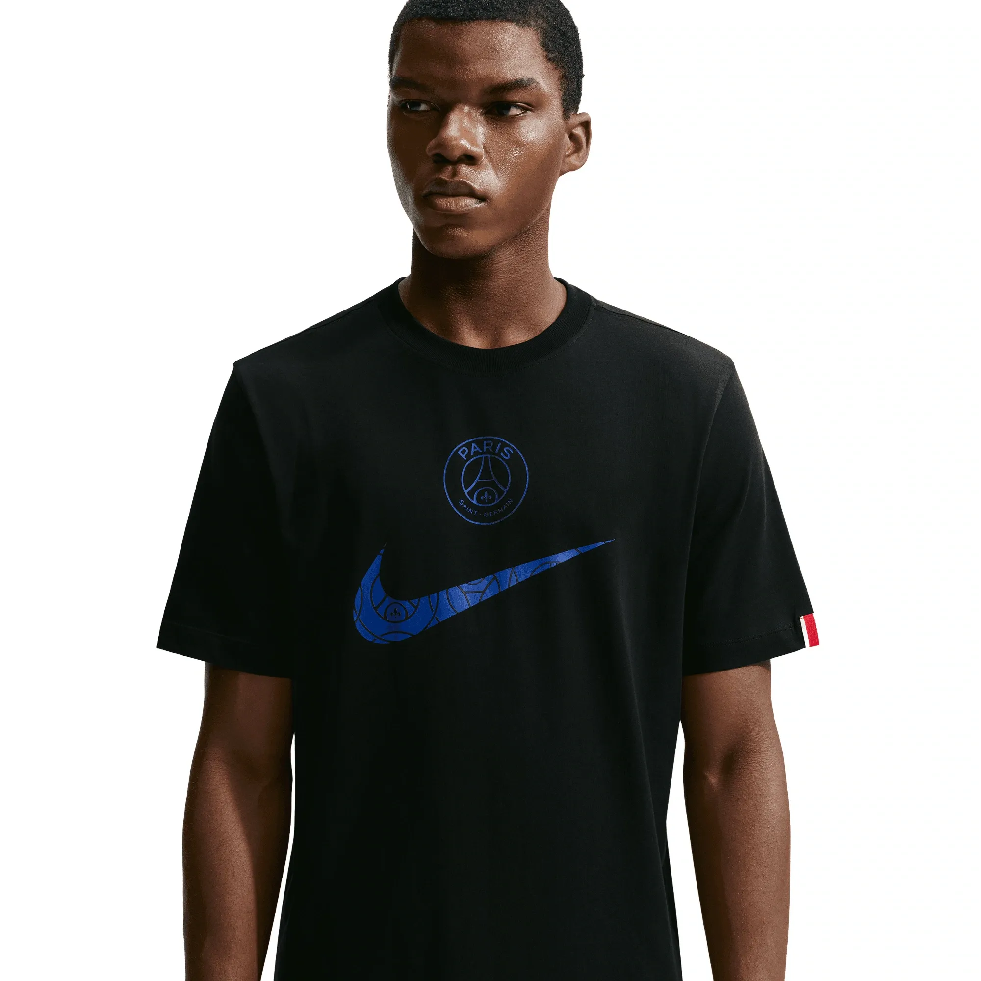 PSG Nike Swoosh T-Shirt - Black