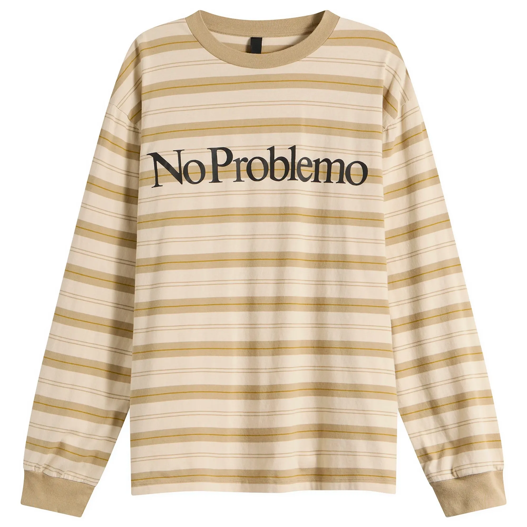 No Problemo Men's No Problemo Men's Striped LS Tee Sand