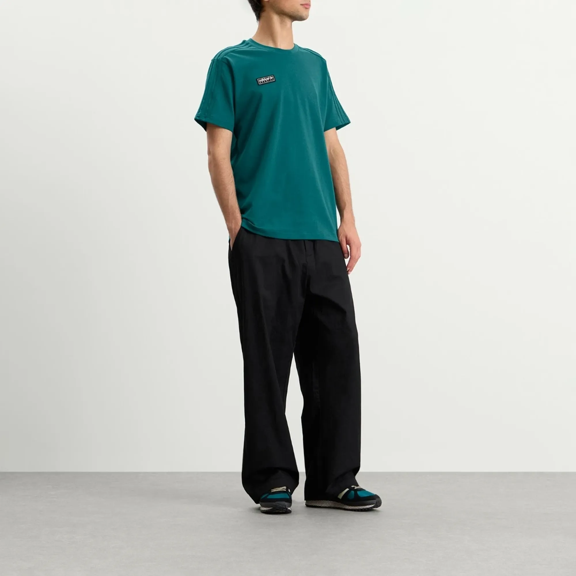 END. x Adidas Men's Brockhall SPZL T-Shirt Green | KR0942 | FOOTY.COM
