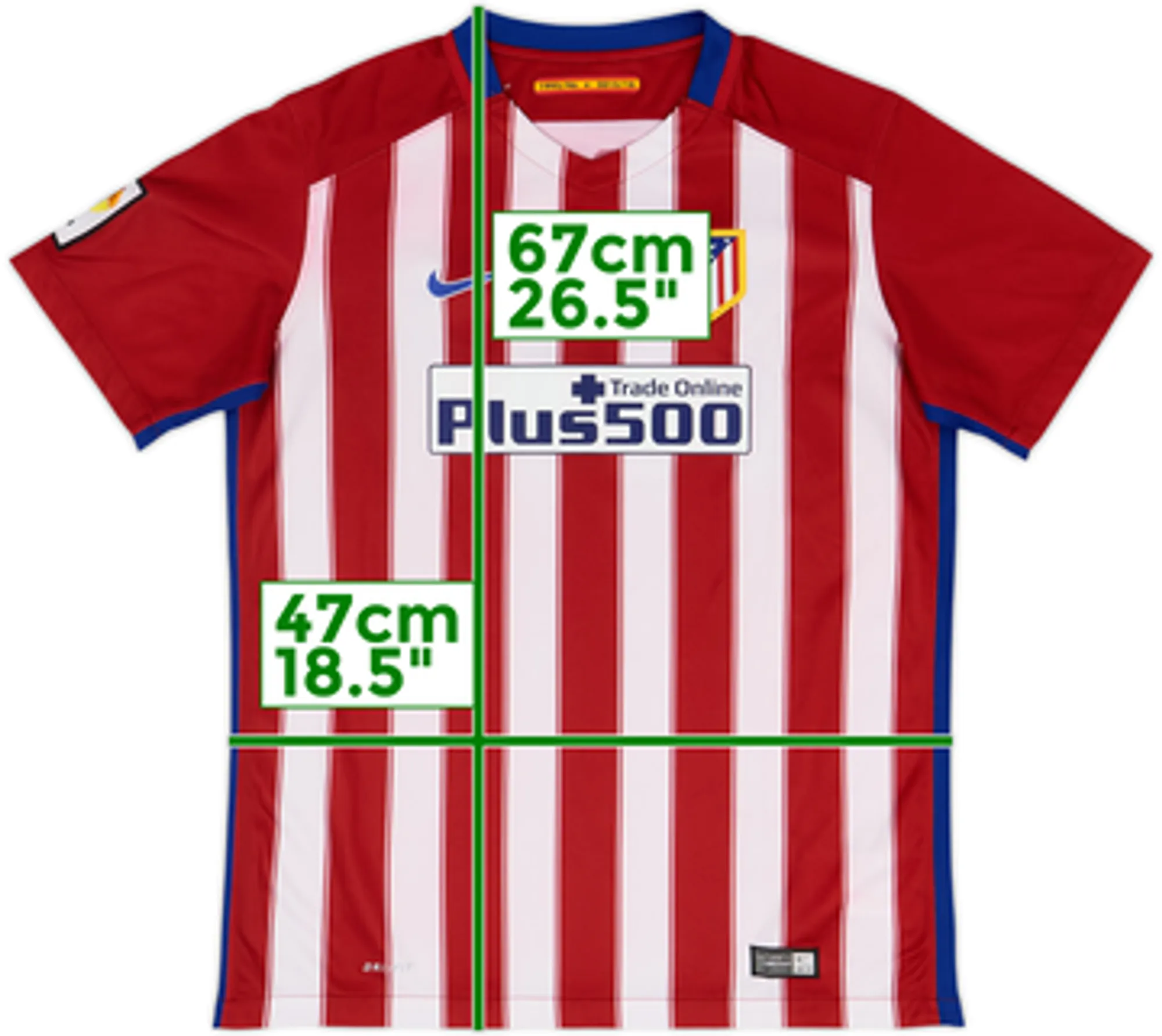 2015-16 Atletico Madrid Home Shirt - 6/10 - (XL.Boys)