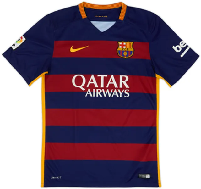 2015-16 Barcelona Home Shirt Xavi #6 - 6/10 - (S