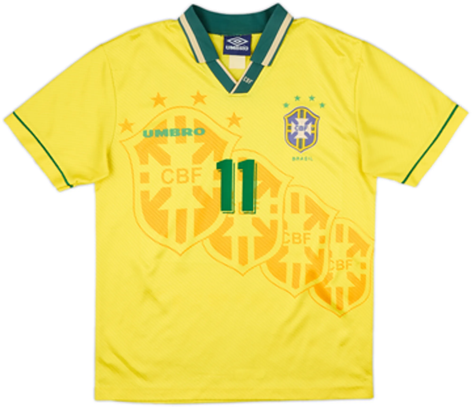 1994 Brazil Home Shirt Romario #11 - 7/10 - (L)