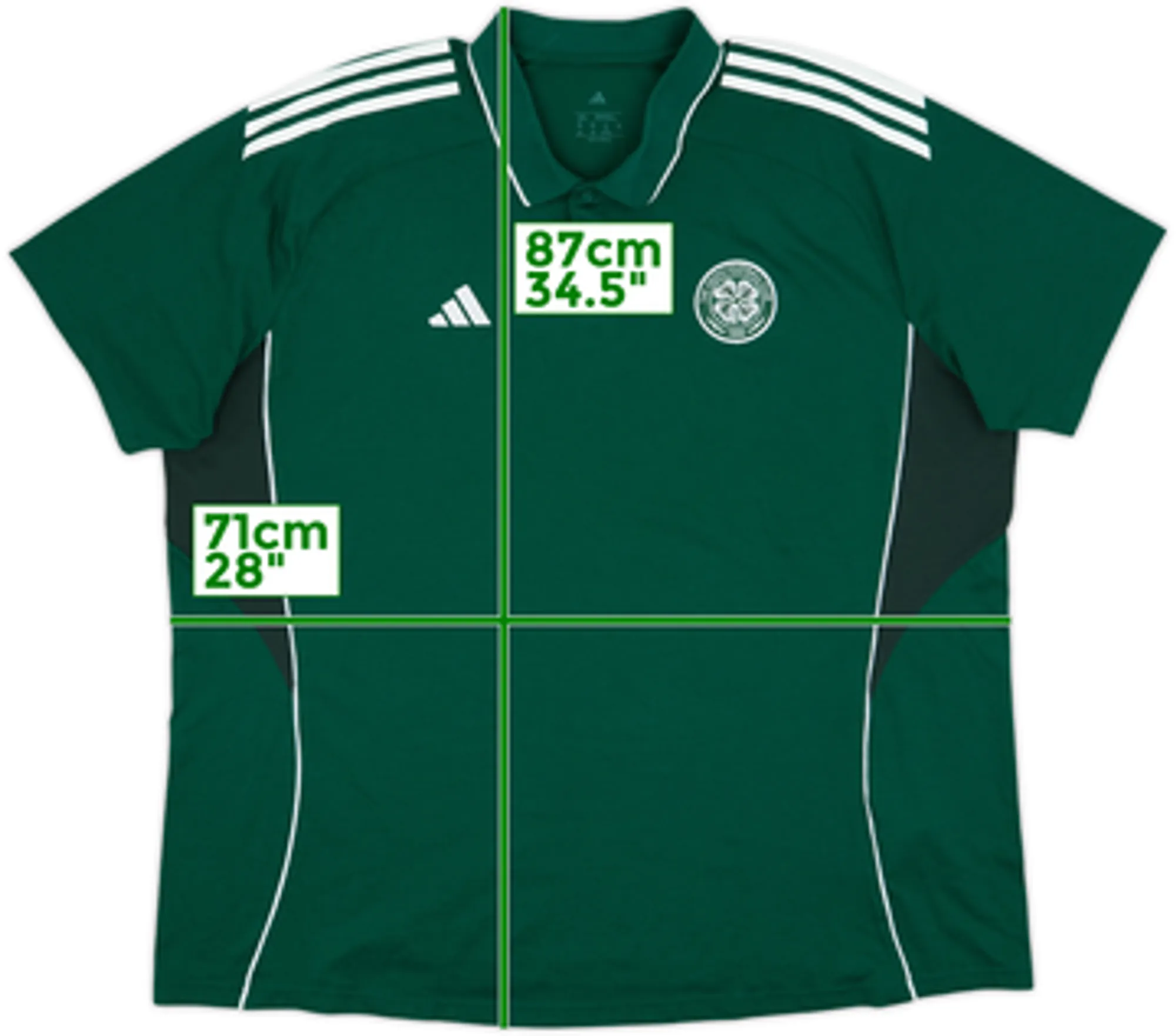 2025-26 Celtic adidas Polo Shirt - 8/10 - (3XL)