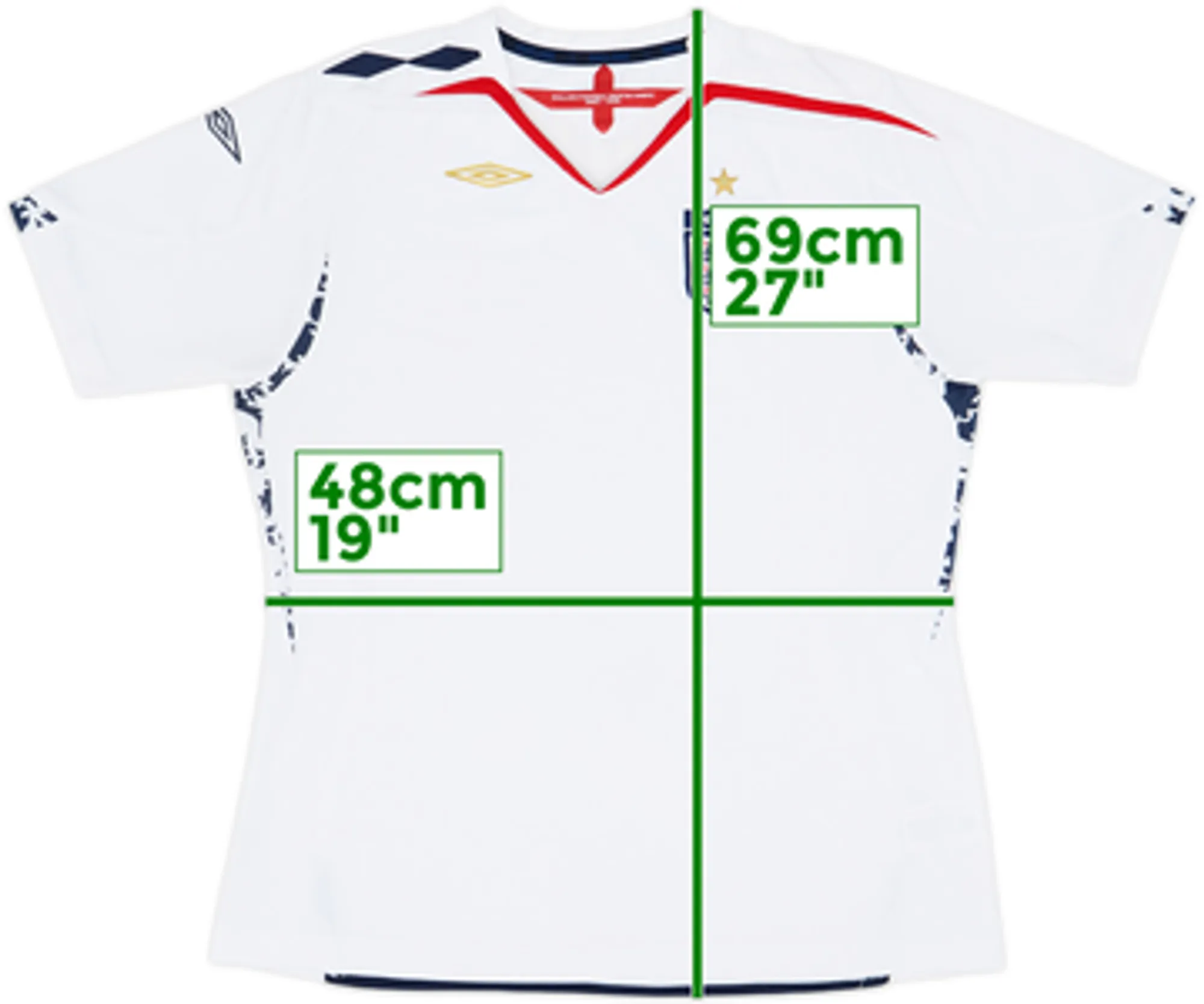 2007-09 England Home Shirt - 8/10 - (Women's L)