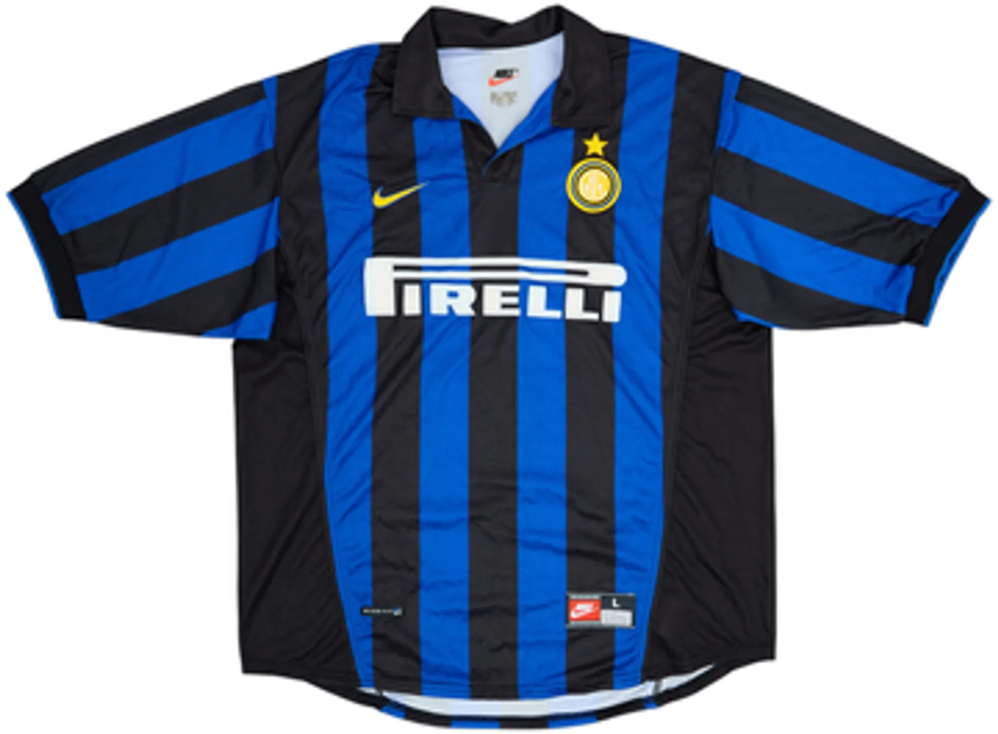 1998-99 Inter Milan Home Shirt Djorkaeff #6 - 6/10 - (L)