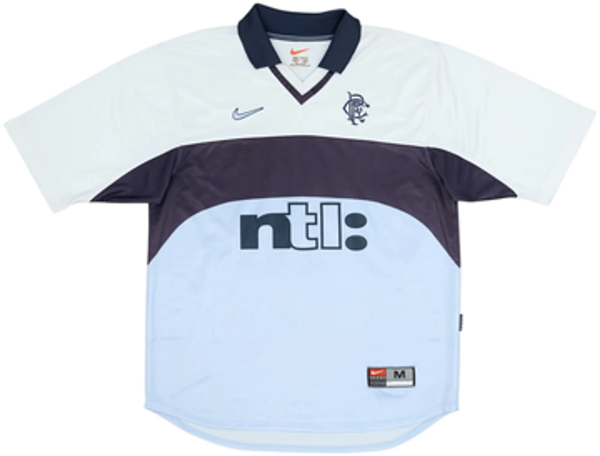 1999-00 Rangers Away Shirt Amoruso #4 - 6/10 - (M)