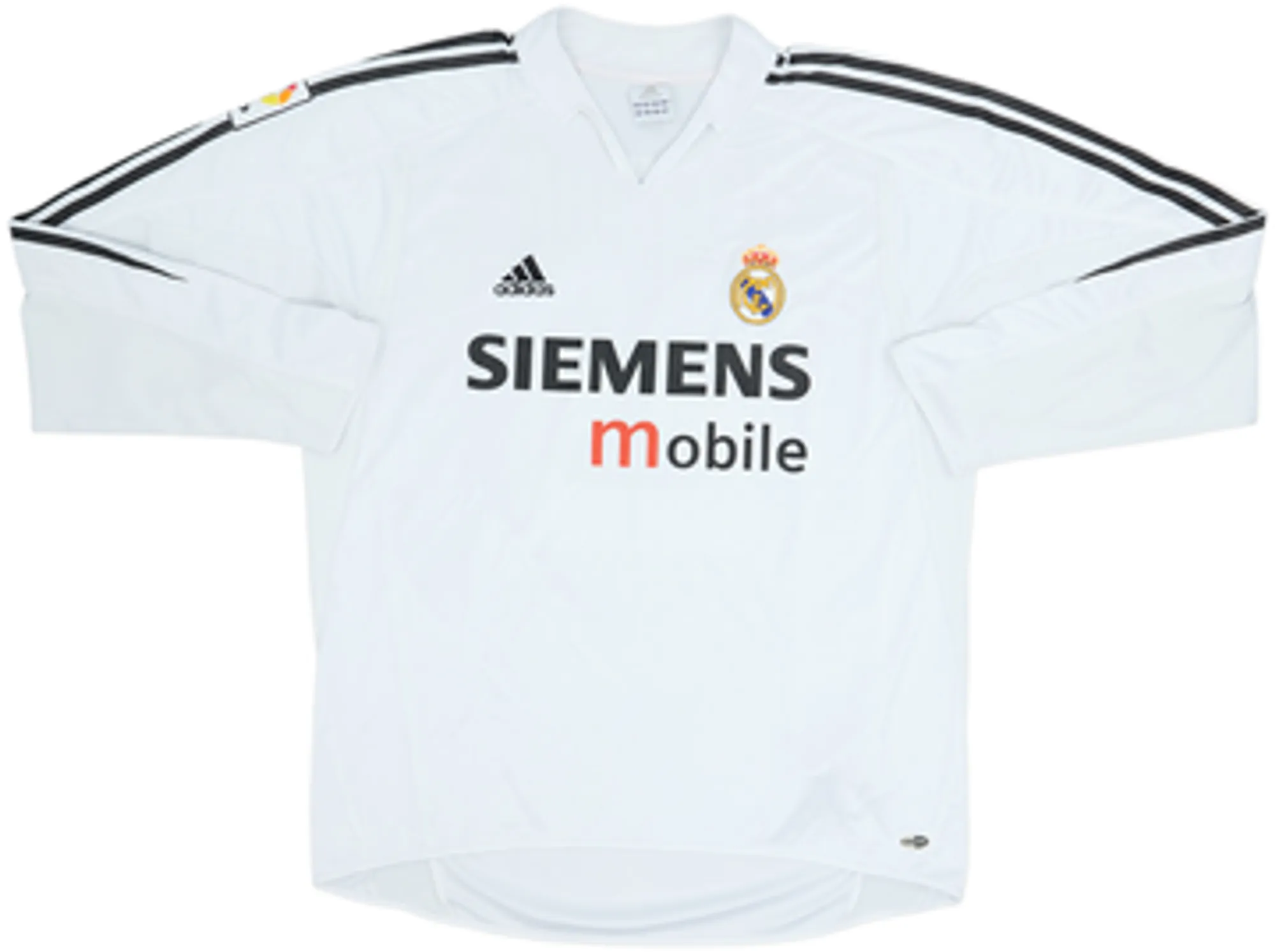 2004-05 Real Madrid Home L/S Shirt Beckham #23 - 6/10 - (L)