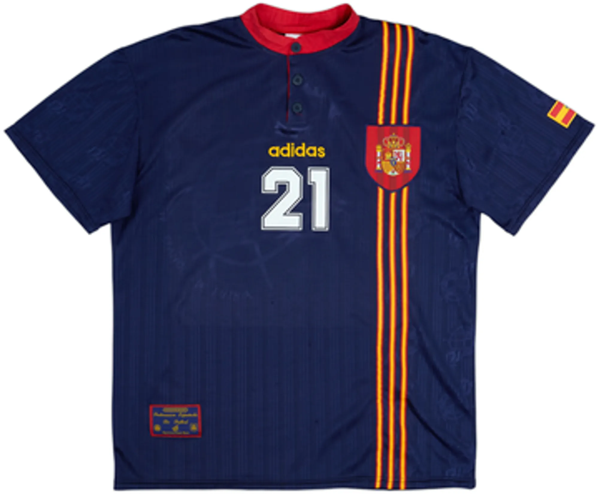 1996-98 Spain Away Shirt L.Enrique #21 - 5/10 - (XL)