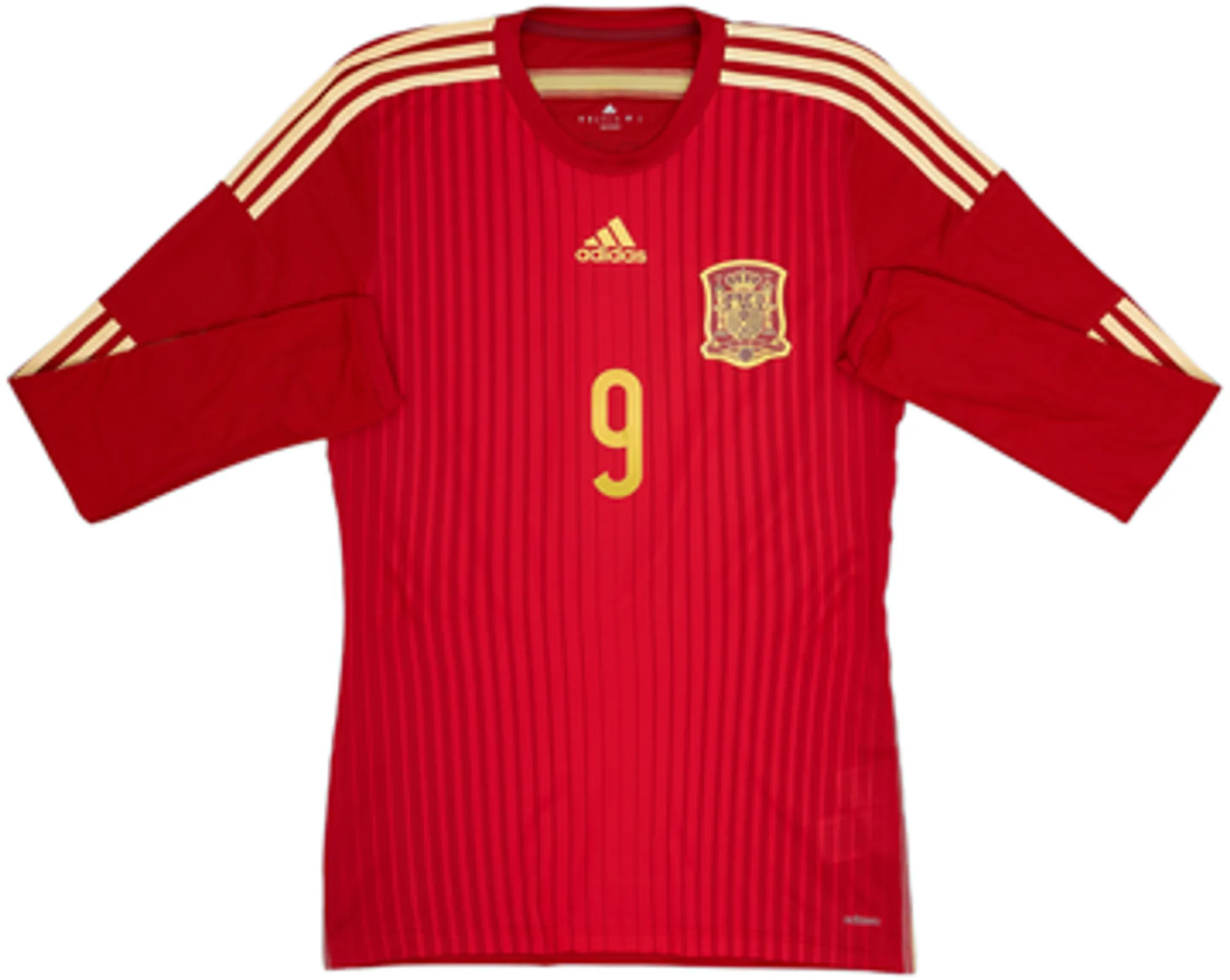 2013-15 Spain Player Issue Home L/S Shirt Torres #9 - 9/10 - (M)