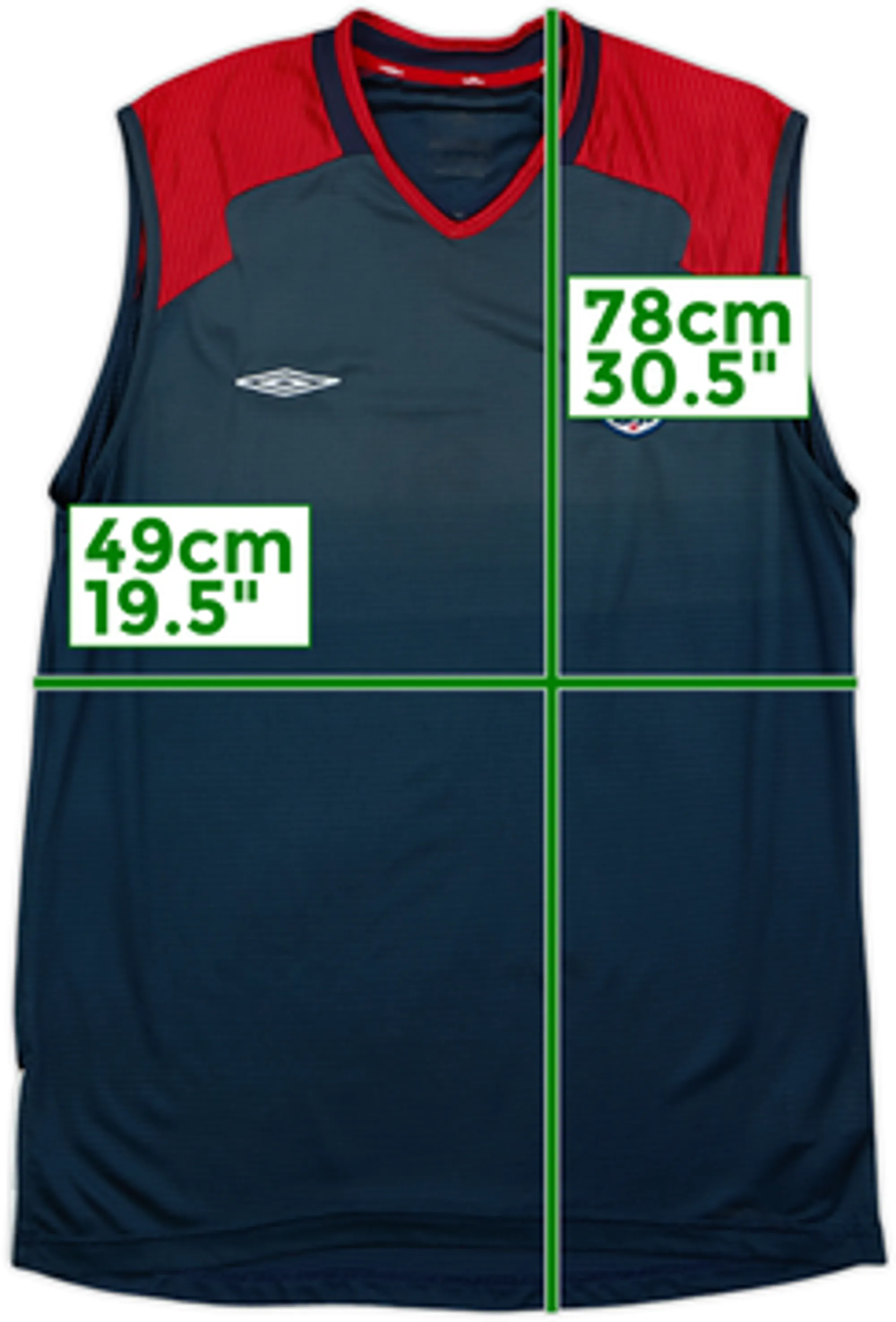 2004-06 England Umbro Training Vest - 7/10 - (L)
