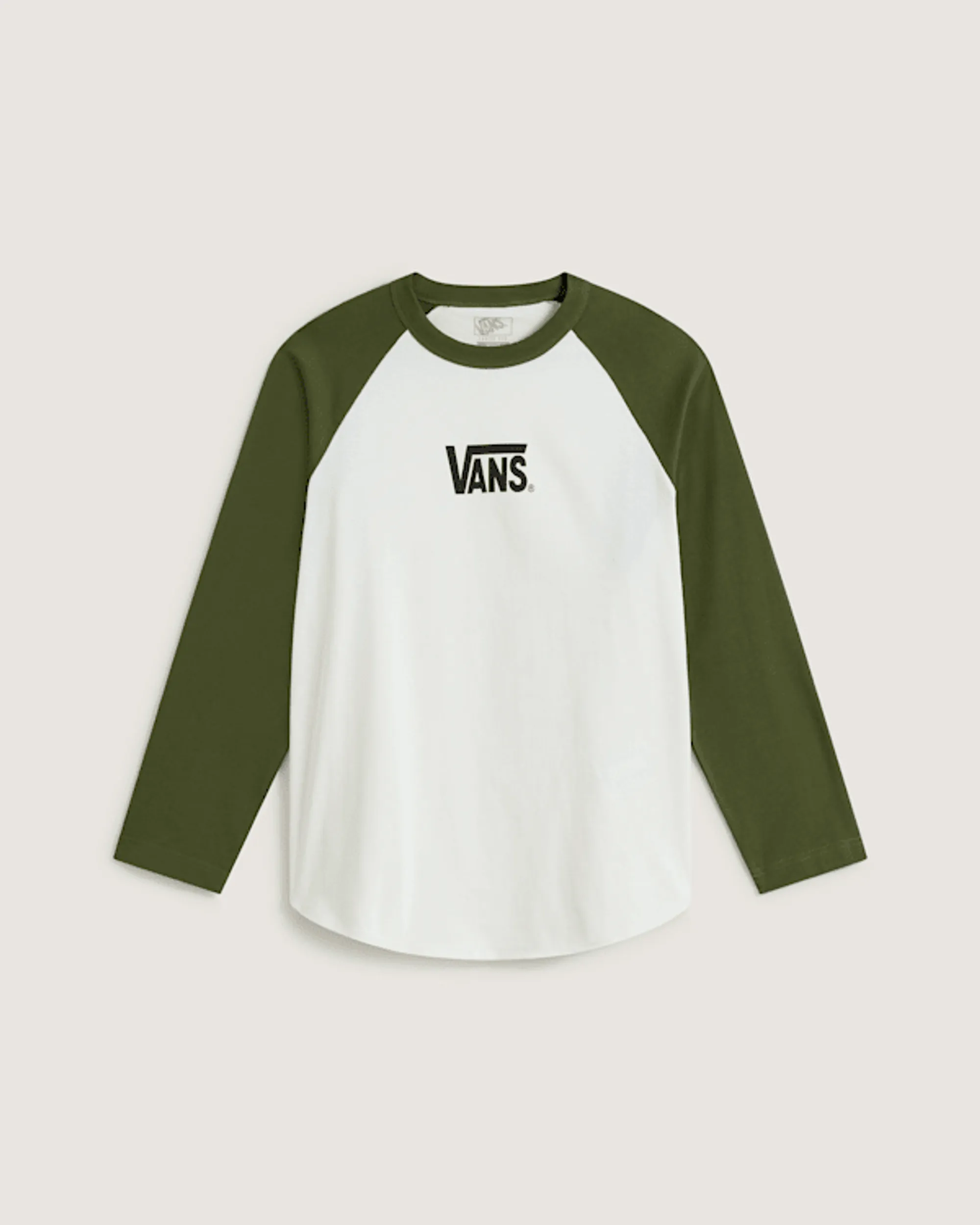 Vans - Core Raglan Long Sleeve T-Shirt, Man, Green