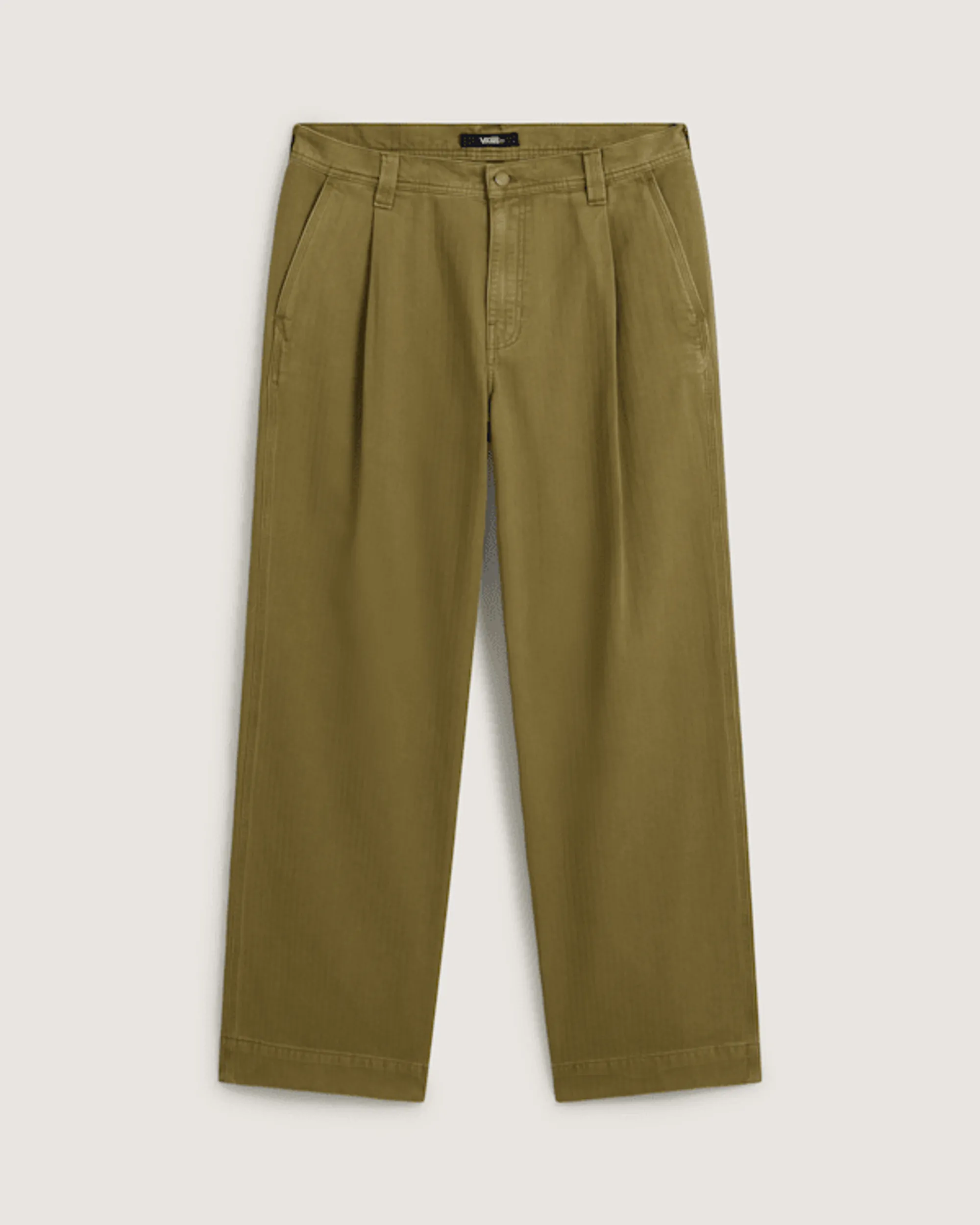 Vans - Authentic Chino Loose Wide Leg Pant Olive Brown, Man, Beige