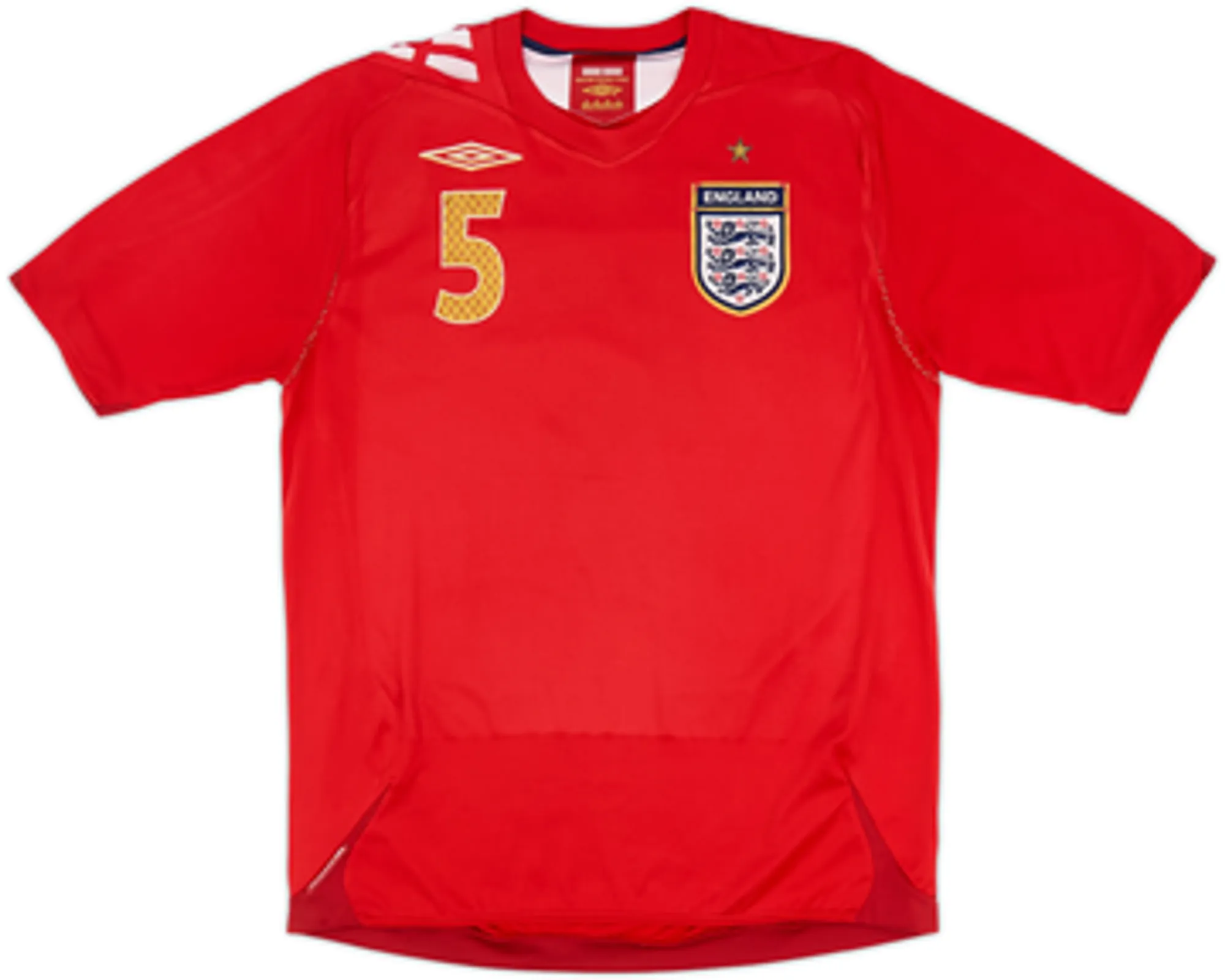 2006-08 England Away Shirt Ferdinand #5 - 7/10 - (M)