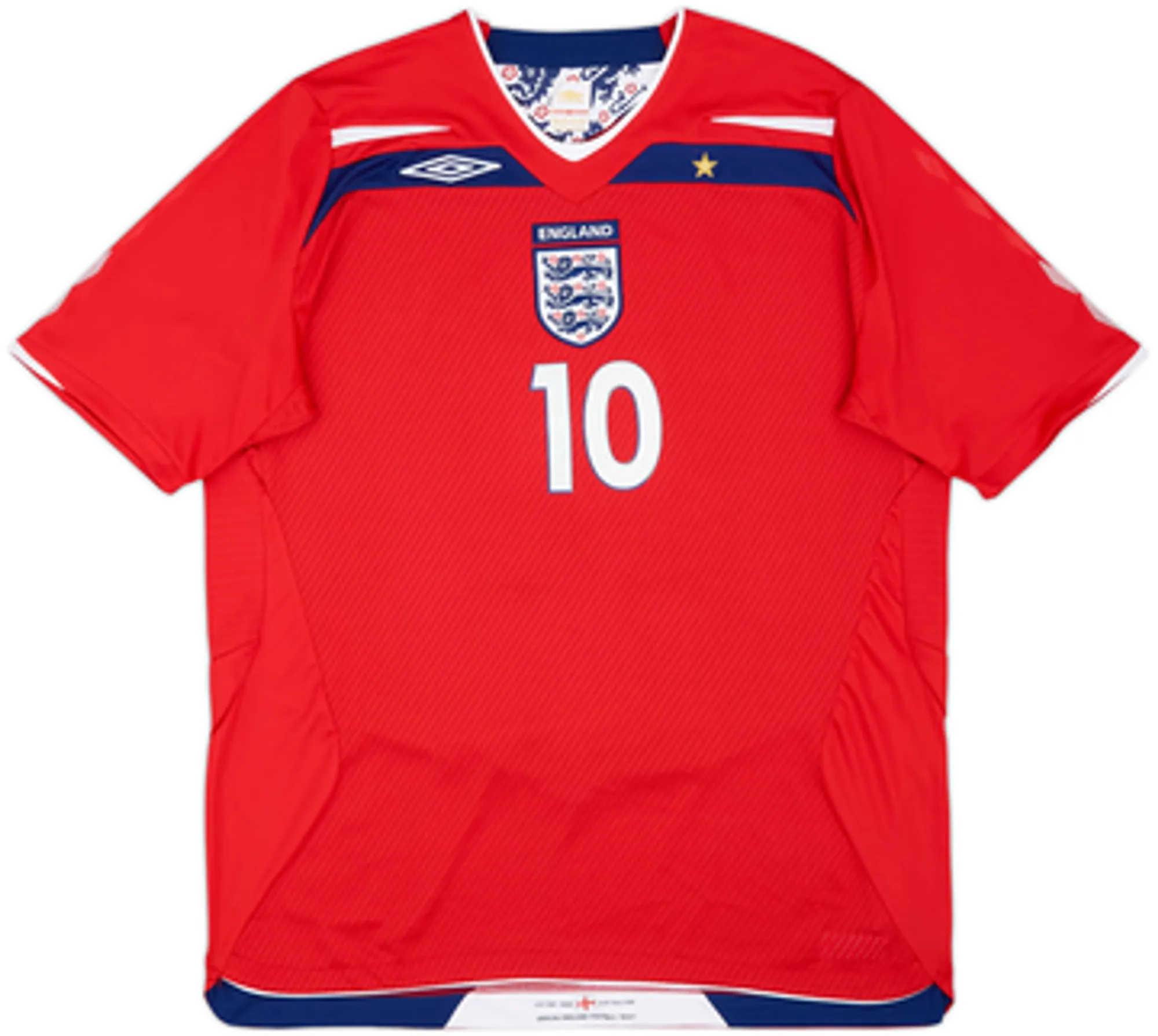 2008-10 England Away Shirt Owen #10 - 8/10 - (XL)