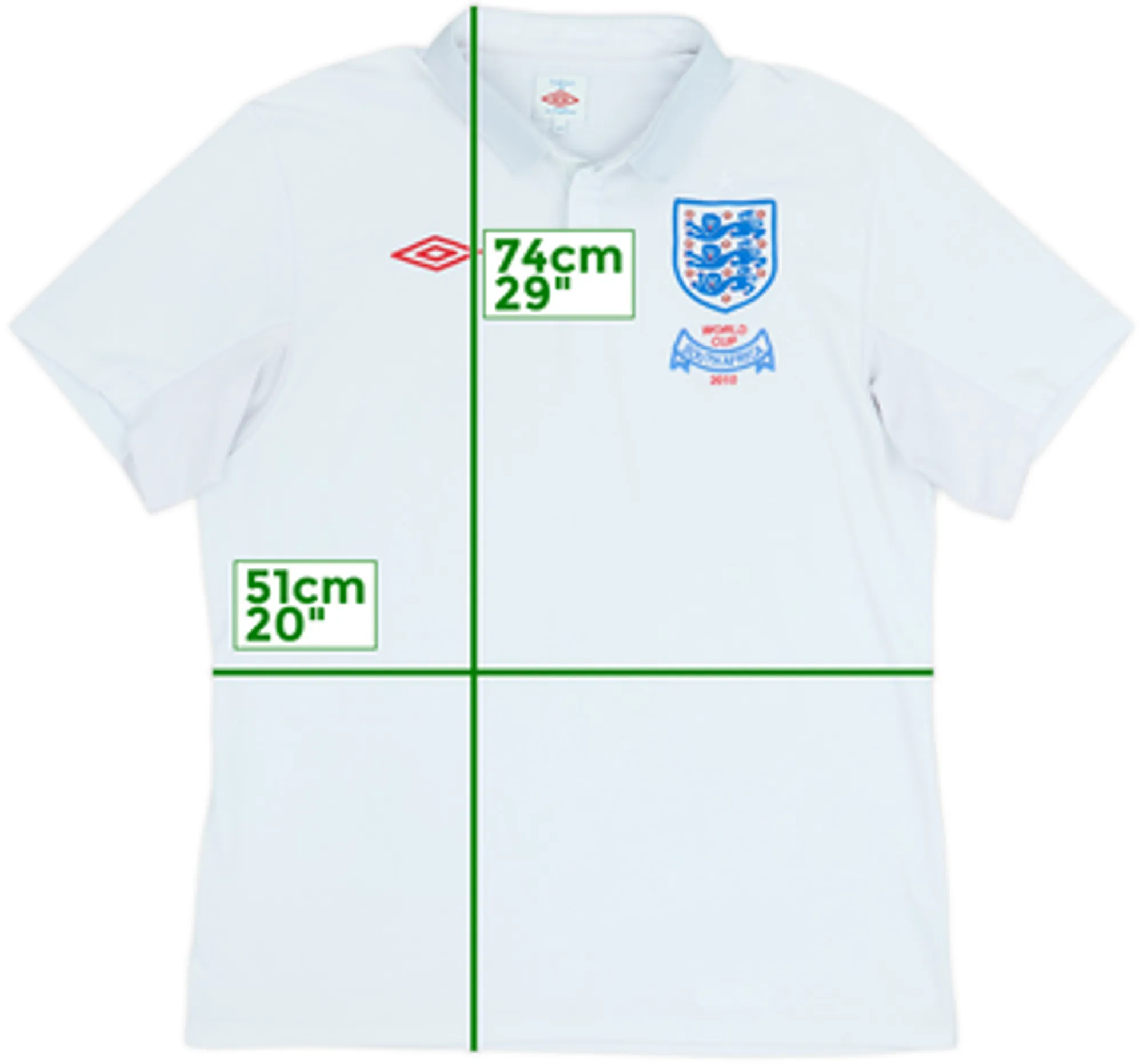 2009-10 England 'World Cup South Africa 2010' Home Shirt - 5/10 - (L)