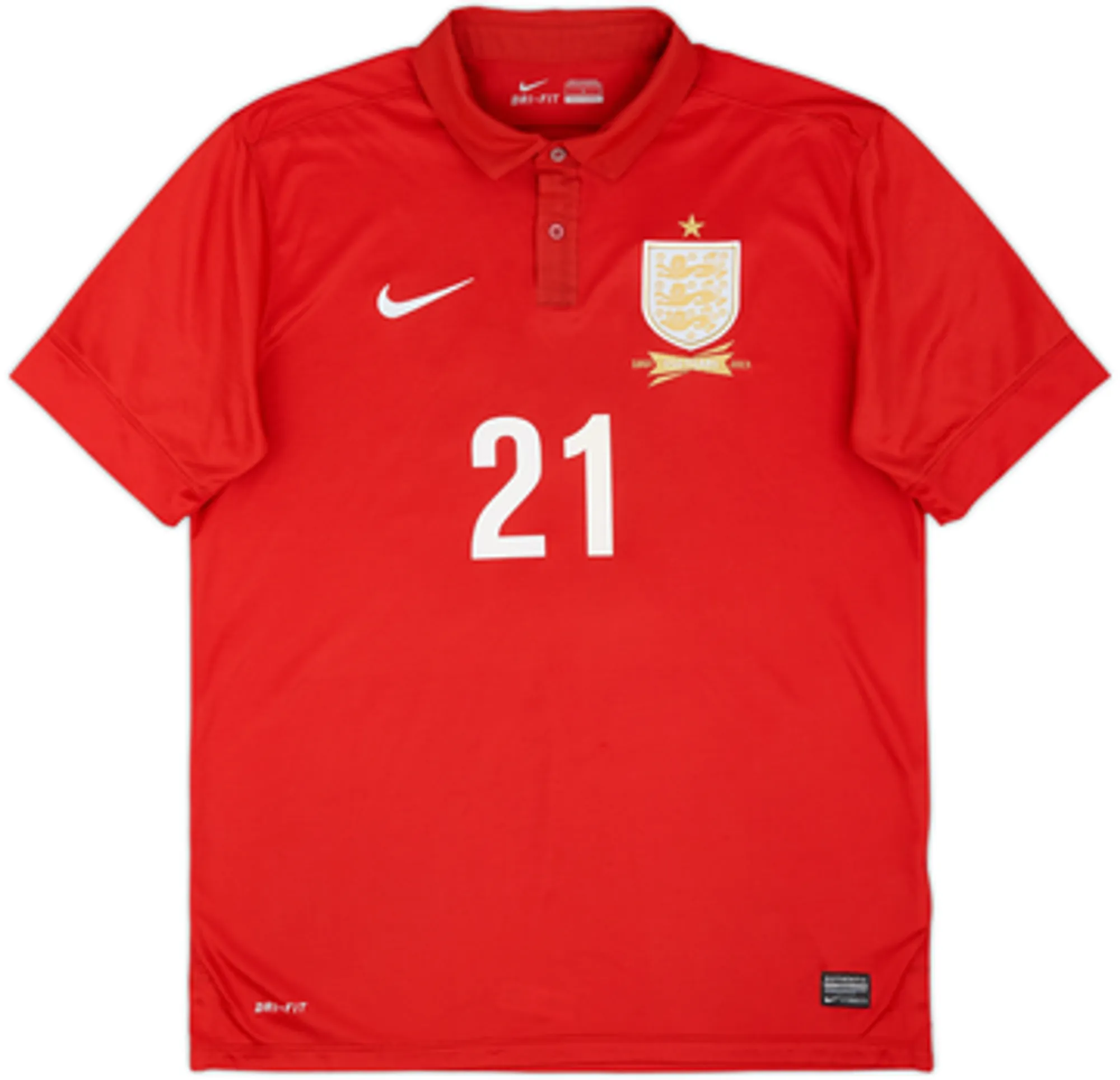 2013 England Away 150th Anniversary Shirt Barkley #21 - 7/10 - (L)