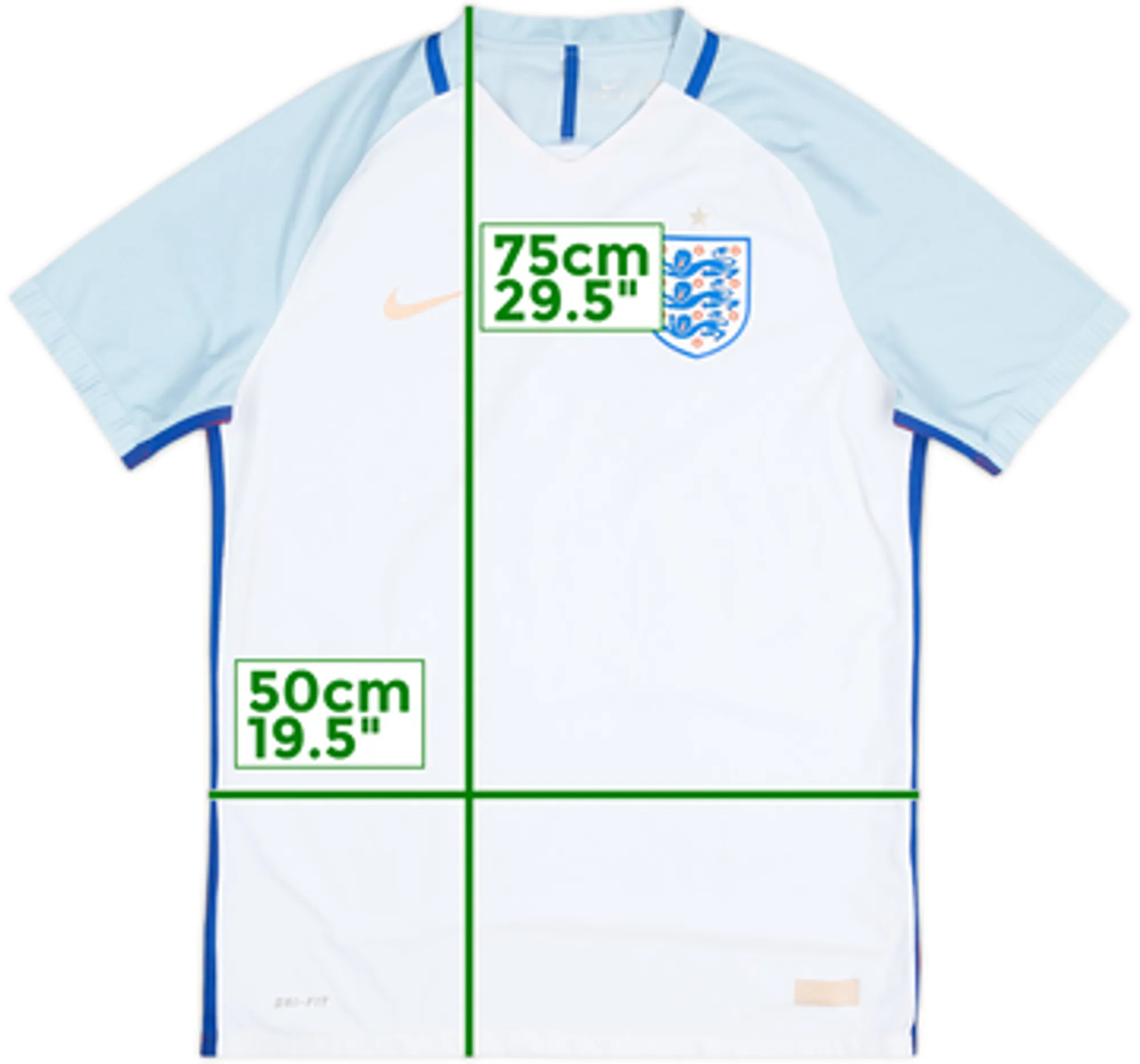 2016-17 England Authentic Home Shirt - 4/10 - (L)