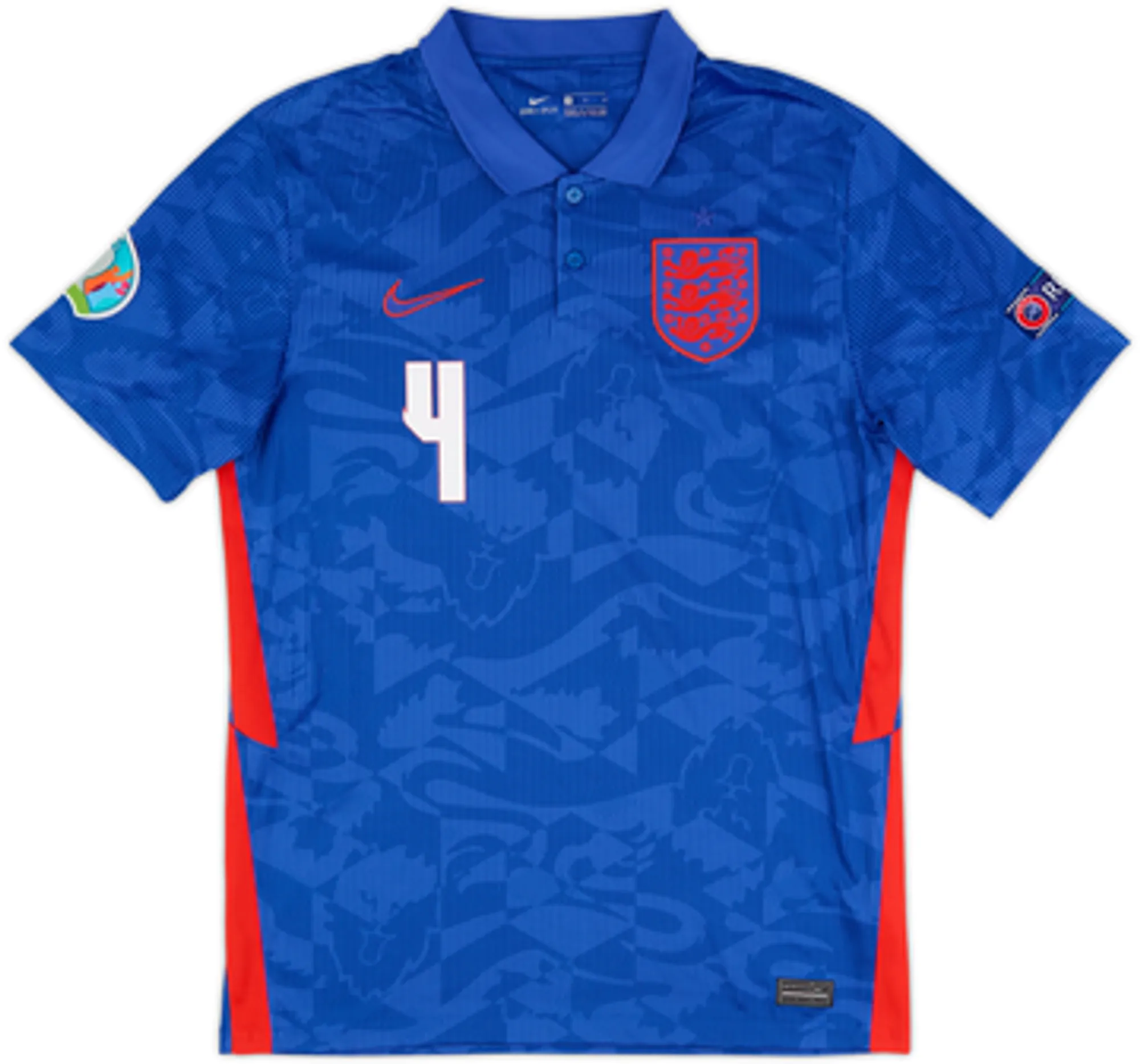 2020-21 England Away Shirt Rice #4 - 7/10 - (M)