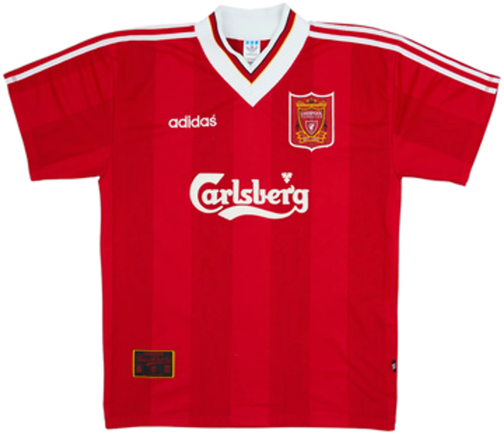 1995-96 Liverpool Home Shirt Babb #6 - 8/10 - (L)