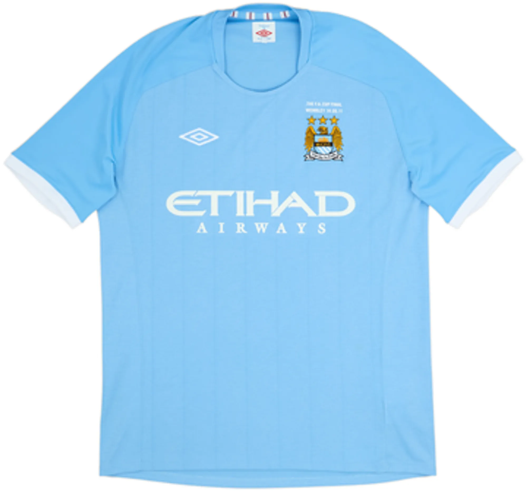 2010-11 Manchester City 'FA Cup Final' Home Shirt Toure Yaya #42 - 8/10 - (XL)
