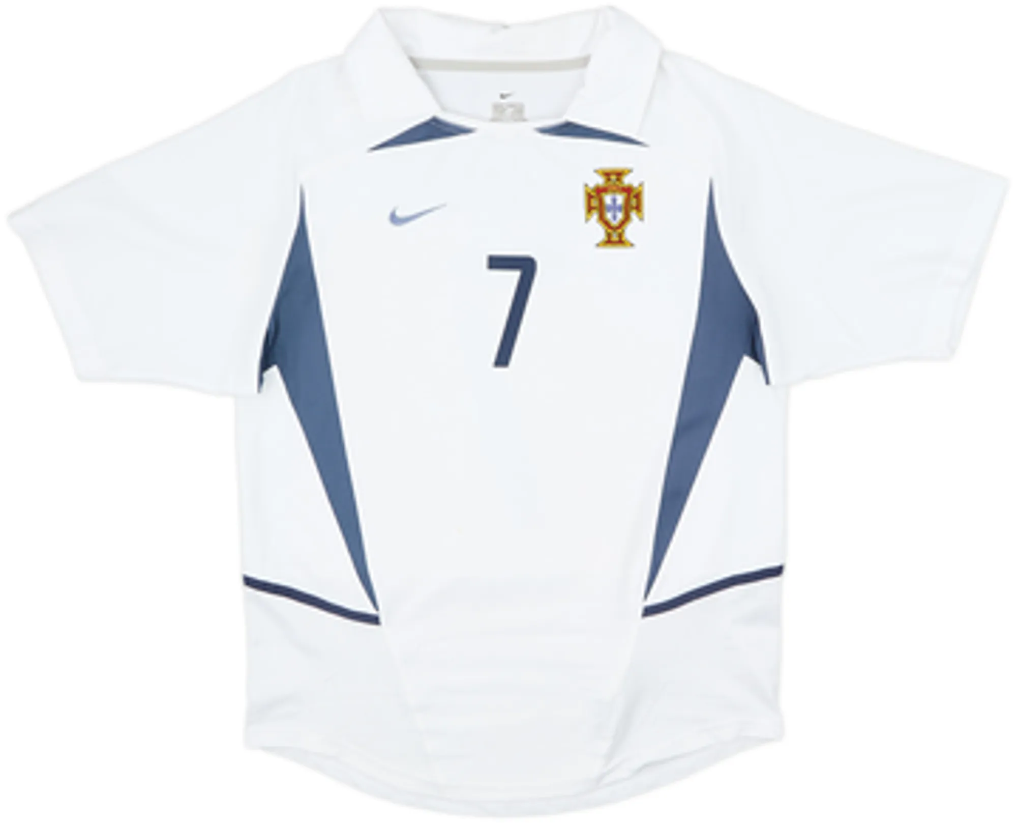 2002-04 Portugal Away Shirt Figo #7 - 6/10 - (S)