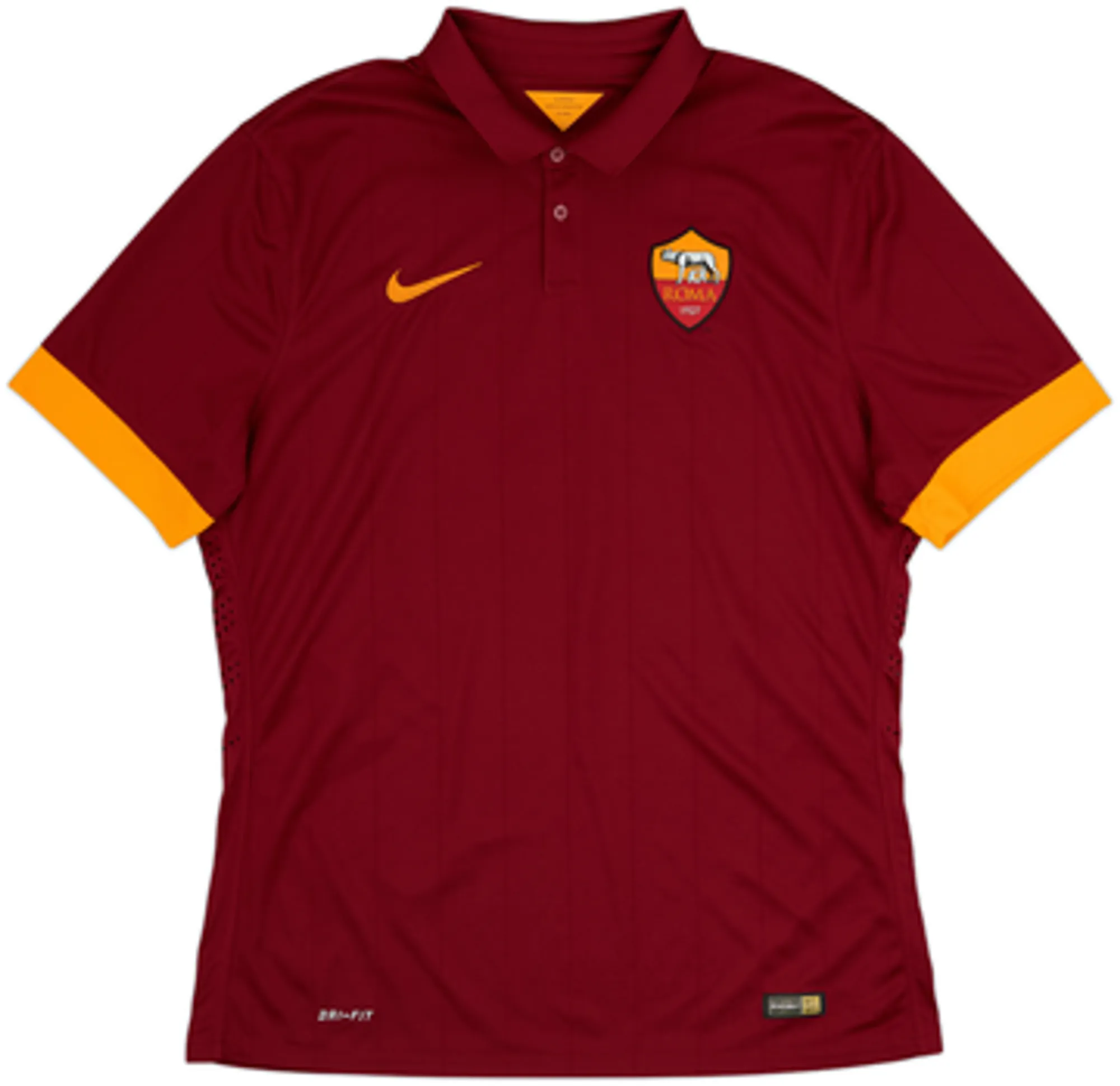 2014-15 Roma Authentic Home Shirt De Rossi #16 - 10/10 - (XL)