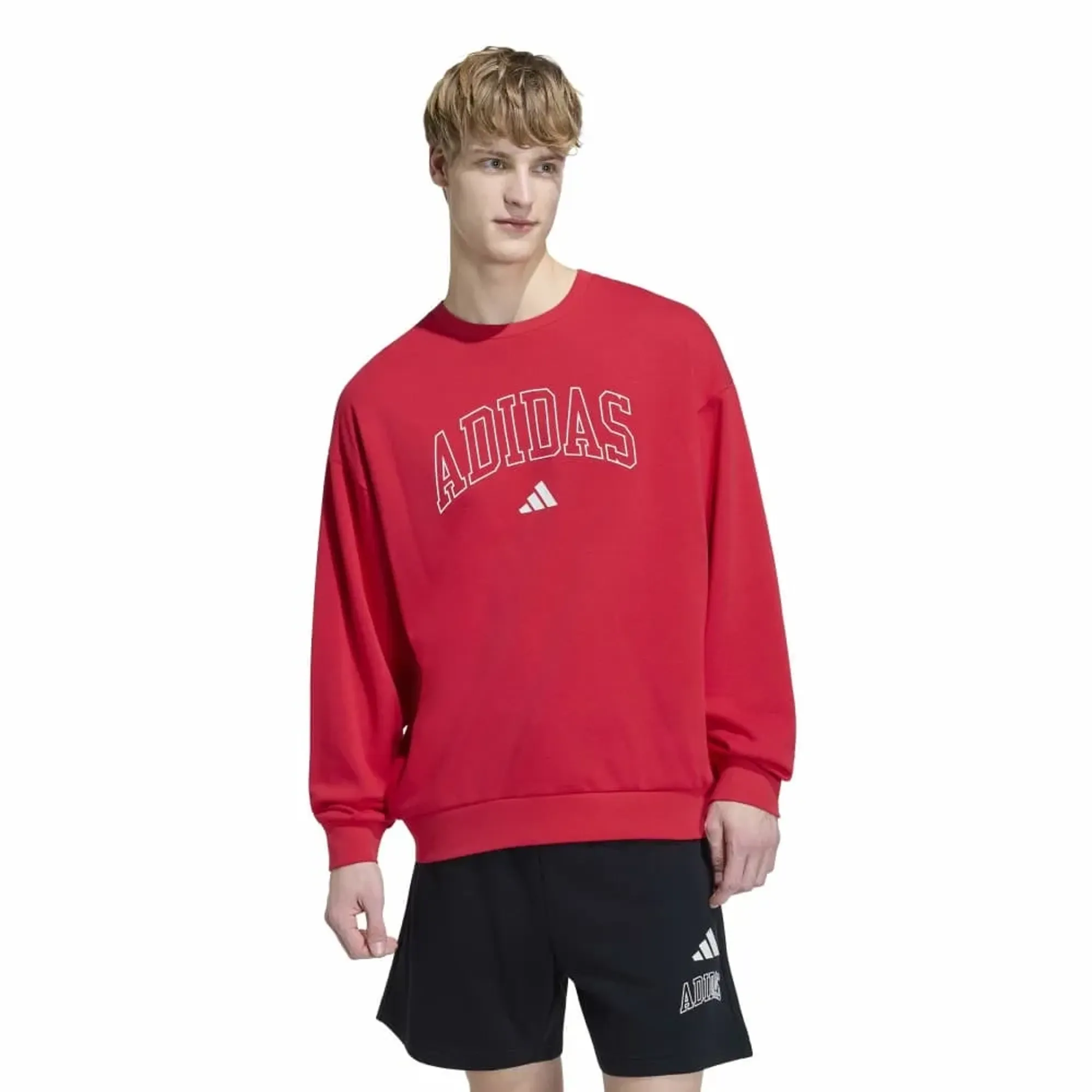 Adidas Seasonal Essentials Collegiate French Terry Crew Sweatshirt
