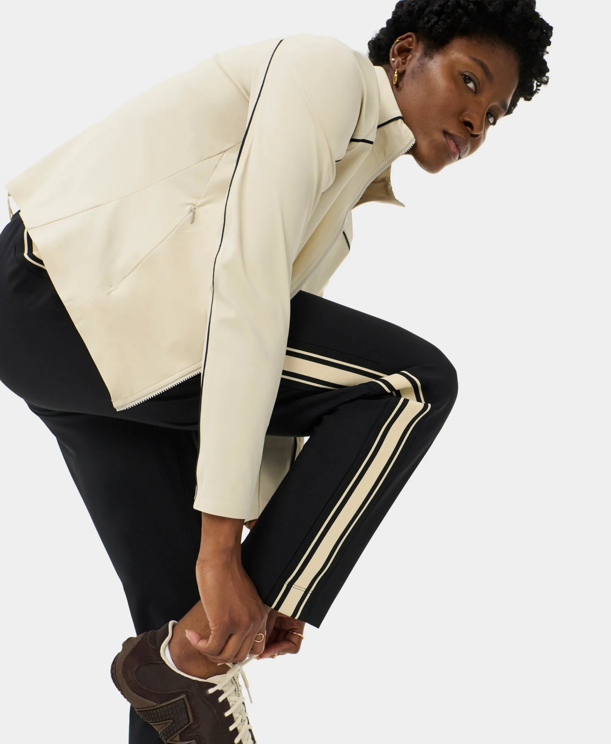 Sweaty Betty Explorer Side Stripe Trouser, Black, Women's XXS