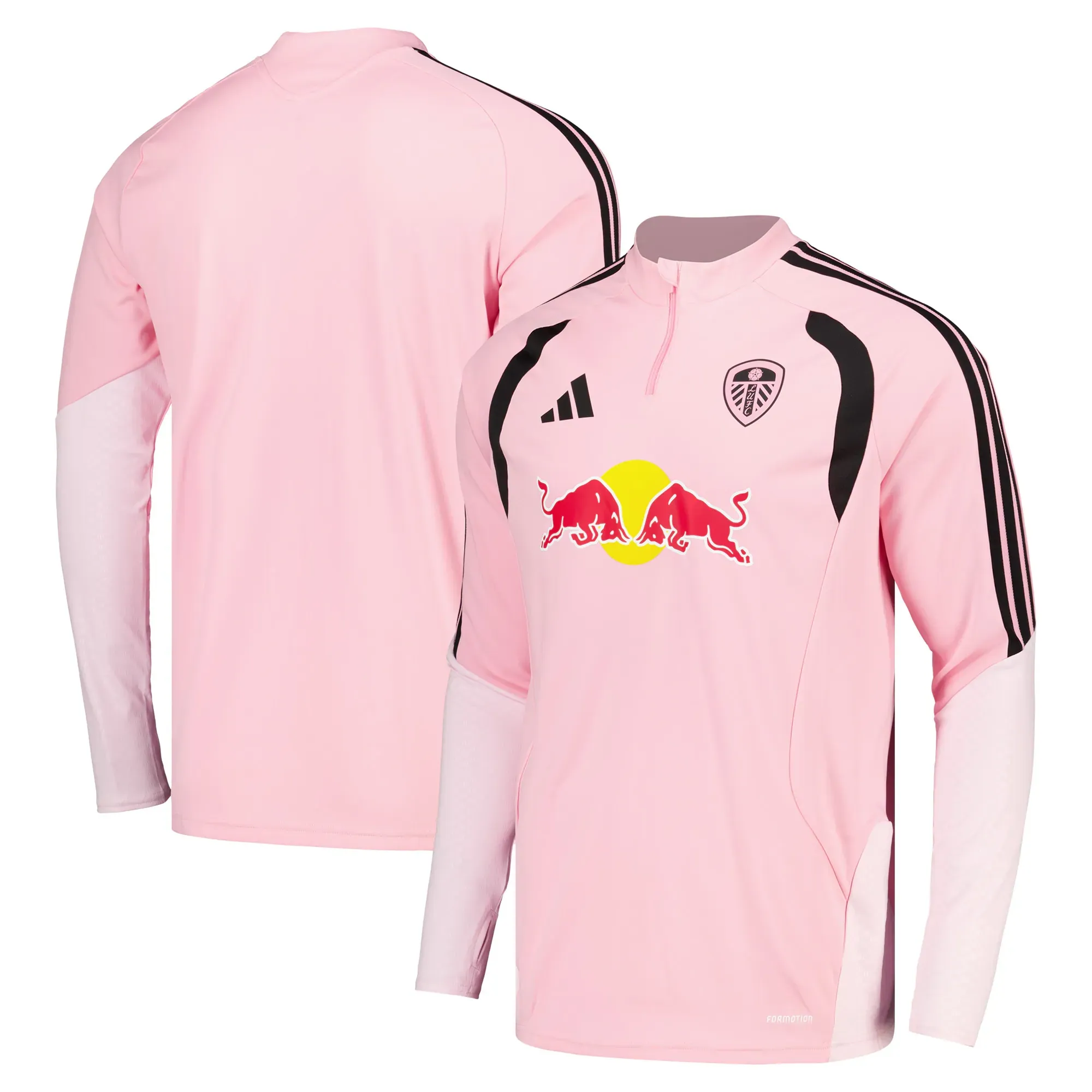 Leeds United adidas Training Top - Pink